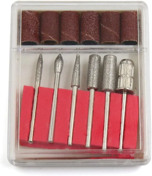 ست 6 عددی سری سوهان ناخن حرفه ای، ابزار مانیکور و سر سمباده ست 6 عددی سری سوهان ناخن حرفه ای، ابزار مانیکور و سر سمباده