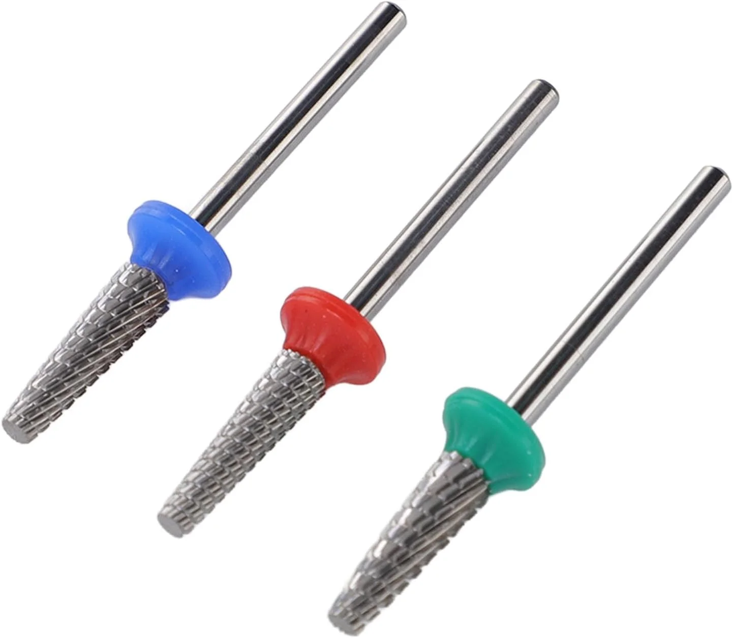 ست ۳ عددی سر سوهان ناخن تنگستن استیل - سری های حرفه ای سنگ زنی مانیکور برای تمرینات برقی ناخن ست ۳ عددی سر سوهان ناخن تنگستن استیل - سری های حرفه ای سنگ زنی مانیکور برای تمرینات برقی ناخن