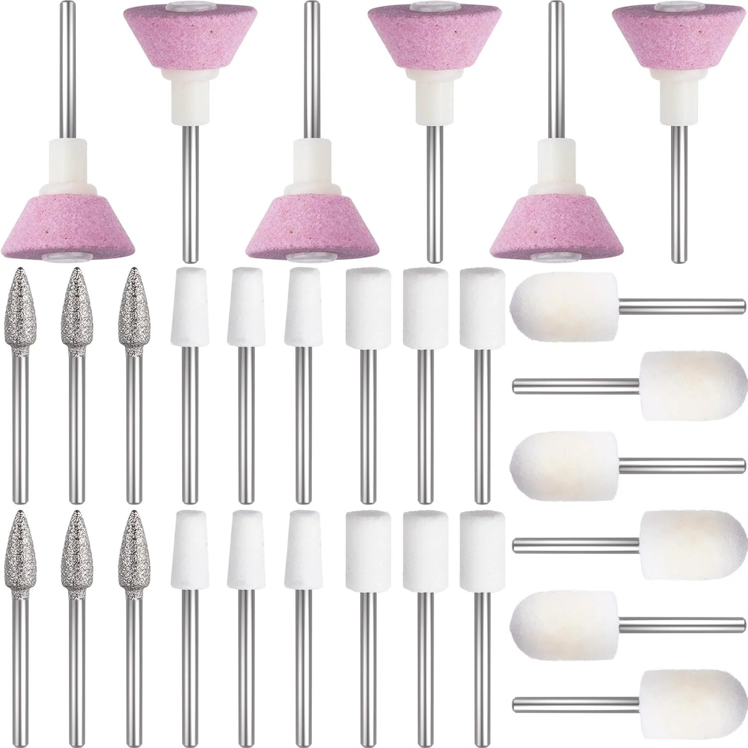 مجموعه 30 عددی سری یدکی سوهان ناخن ANCIRS، سری مته های برقی برای مانیکور سالنی، ابزار مانیکور و پدیکور ناخن (5 مدل) مجموعه 30 عددی سری یدکی سوهان ناخن ANCIRS، سری مته های برقی برای مانیکور سالنی، ابزار مانیکور و پدیکور ناخن (5 مدل)