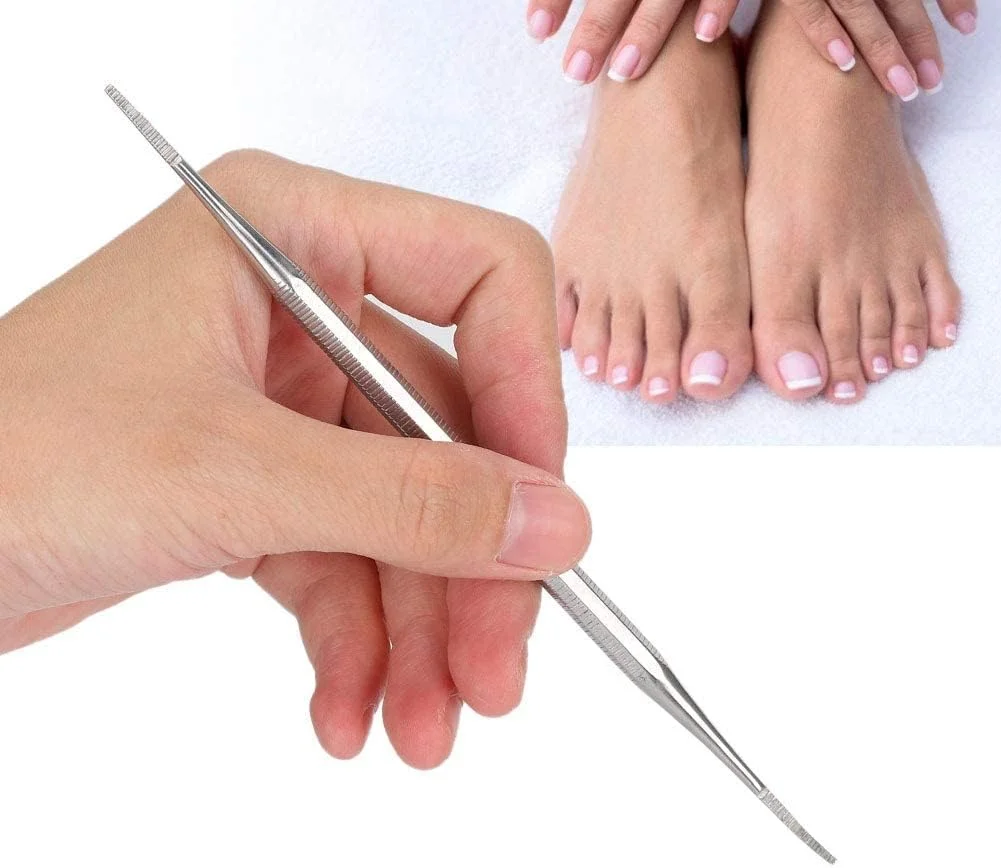 سوهان ناخن دو سر Brrnoo، ابزار پدیکور و لیفتر ناخن فرورفته از جنس استیل ضد زنگ برای اصلاح ناخن فرورفته
