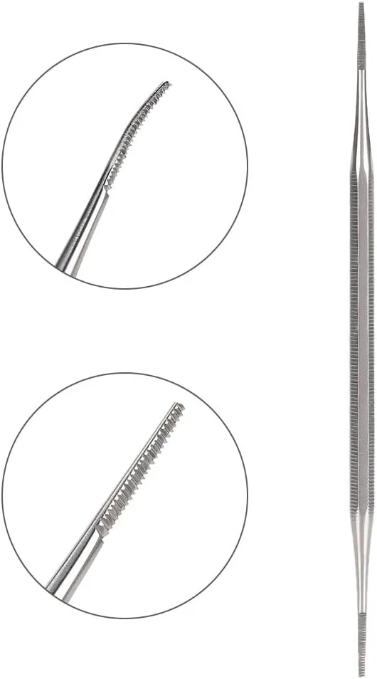 سوهان ناخن دو سر Brrnoo، ابزار پدیکور و لیفتر ناخن فرورفته از جنس استیل ضد زنگ برای اصلاح ناخن فرورفته