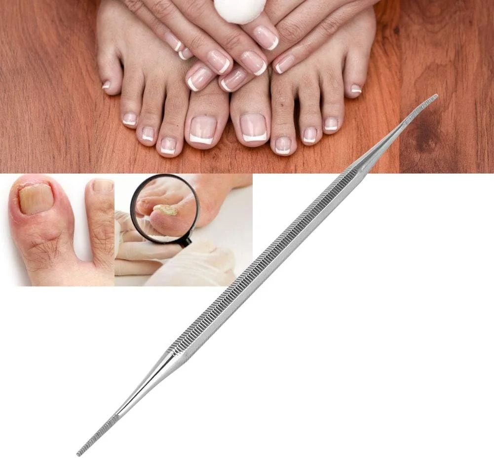 سوهان ناخن دو سر Brrnoo، ابزار پدیکور و لیفتر ناخن فرورفته از جنس استیل ضد زنگ برای اصلاح ناخن فرورفته