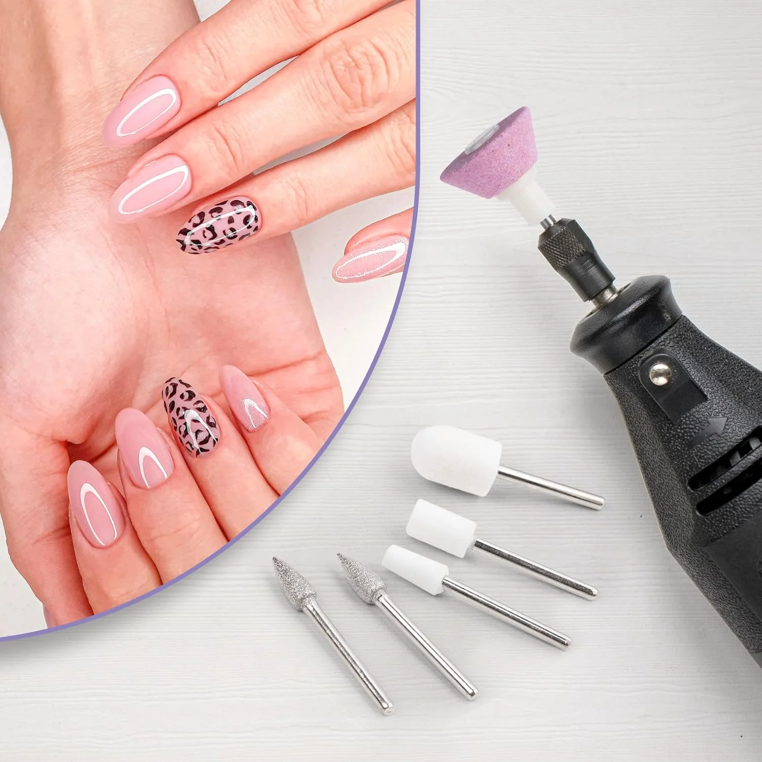 مجموعه 30 عددی سری یدکی سوهان ناخن ANCIRS، سری مته های برقی برای مانیکور سالنی، ابزار مانیکور و پدیکور ناخن (5 مدل) مجموعه 30 عددی سری یدکی سوهان ناخن ANCIRS، سری مته های برقی برای مانیکور سالنی، ابزار مانیکور و پدیکور ناخن (5 مدل)