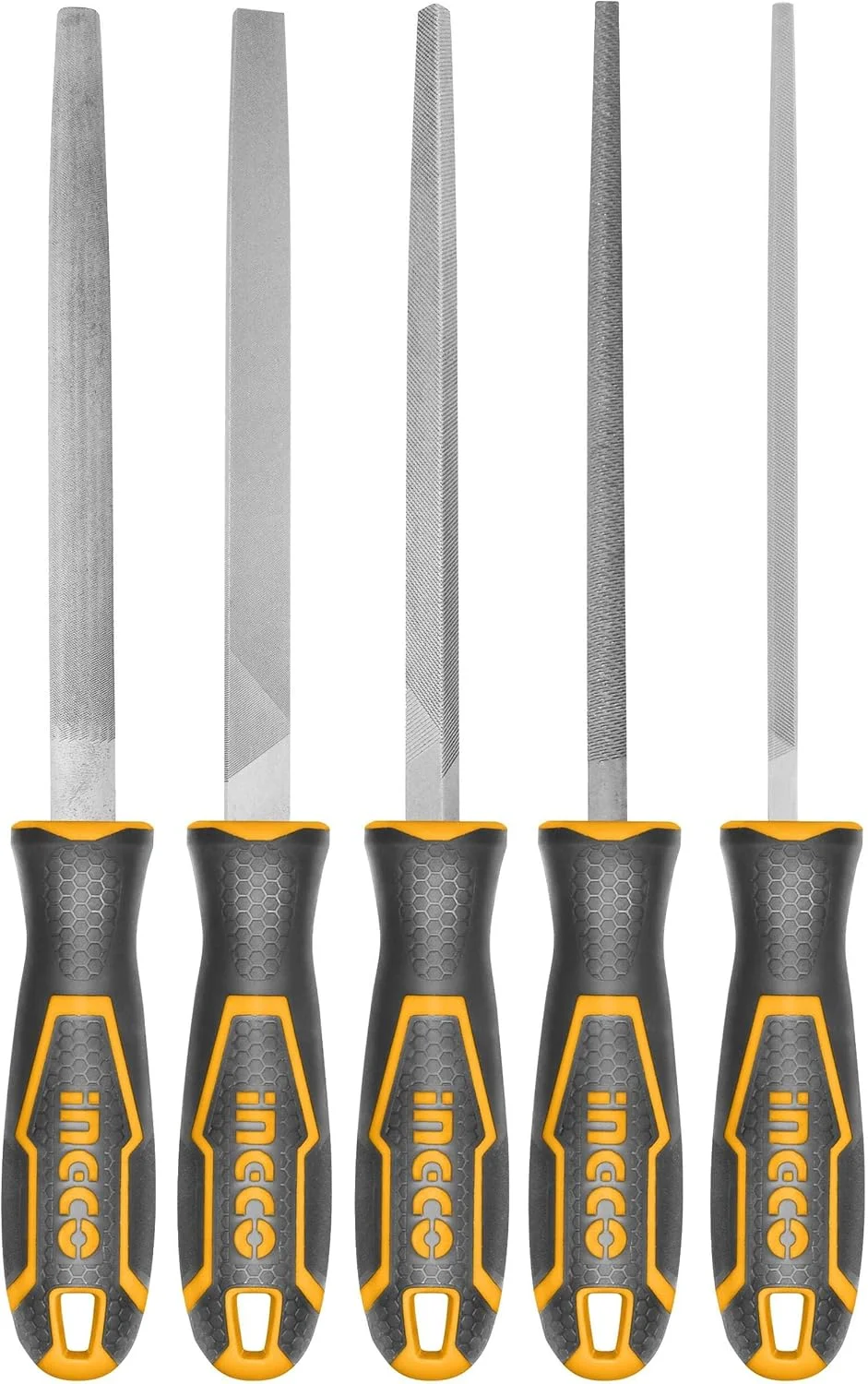 مجموعه سوهان فولادی 5 عددی اینکو مدل HKTFS0508، سایز 200 میلی متر مجموعه سوهان فولادی 5 عددی اینکو مدل HKTFS0508، سایز 200 میلی متر