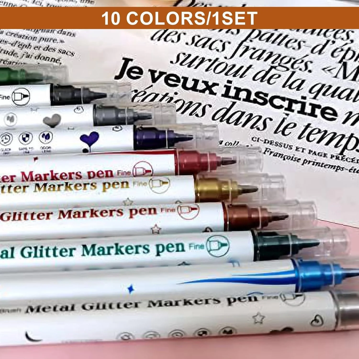 ست 10 عددی قلم طراحی ناخن سه بعدی با نوک دوگانه، ابزار طراحی حرفه ای ناخن، ابزار طراحی ناخن DIY، قلم های لاک ناخن با ماندگاری طولانی برای طراحی خلاقانه ناخن، تزئین و نقاشی ست 10 عددی قلم طراحی ناخن سه بعدی با نوک دوگانه، ابزار طراحی حرفه ای ناخن، ابزار طراحی ناخن DIY، قلم های لاک ناخن با ماندگاری طولانی برای طراحی خلاقانه ناخن، تزئین و نقاشی