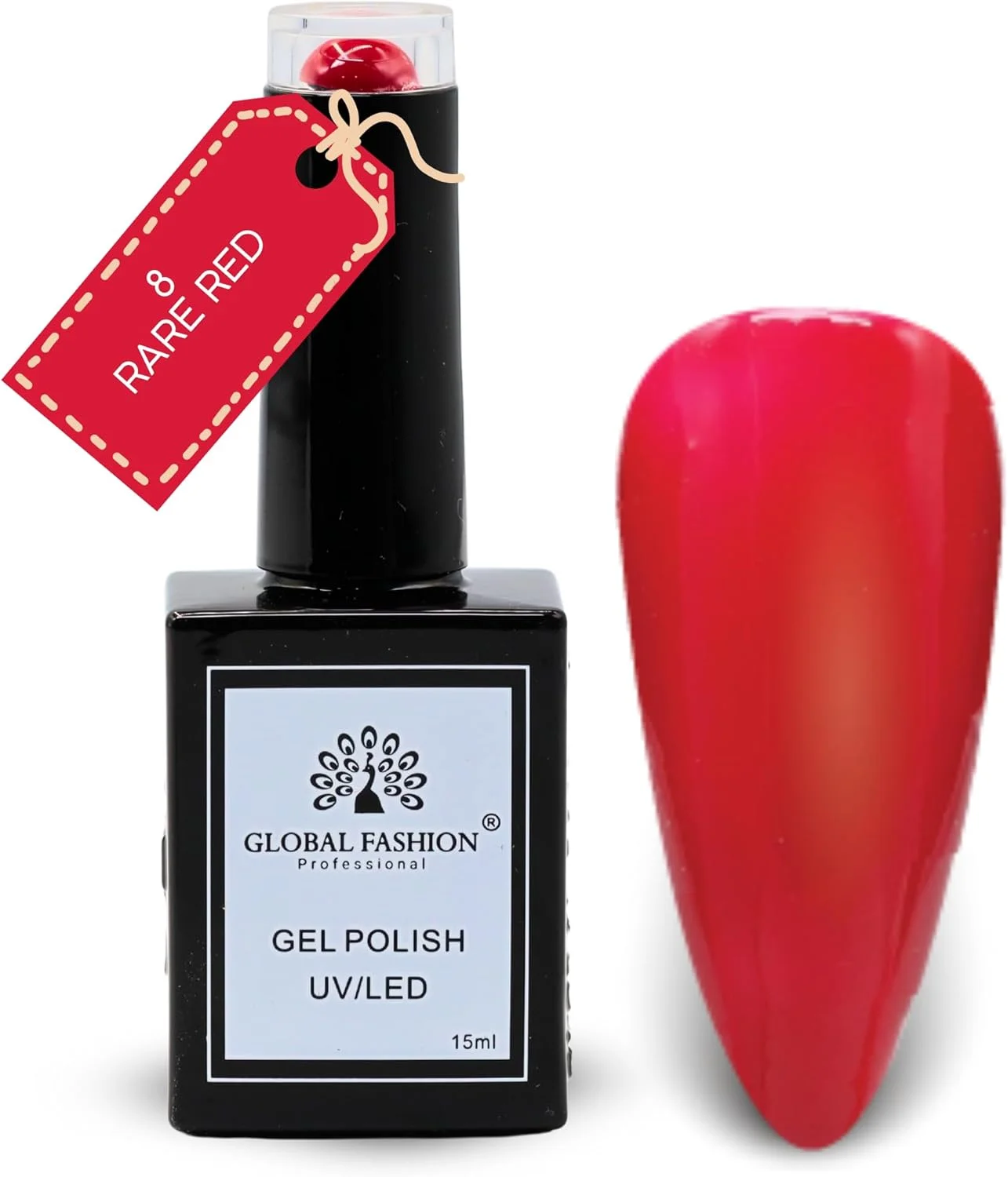 لاک ژل یو وی ال ای دی کالکشن Crimson Cascade – رنگ لاک خیساندنی، پوشش براق بادوام، کیفیت سالن حرفه ای، مانیکور برای طراحی ناخن و استفاده در منزل (8-قرمز خاص-1عدد، 15 میل)