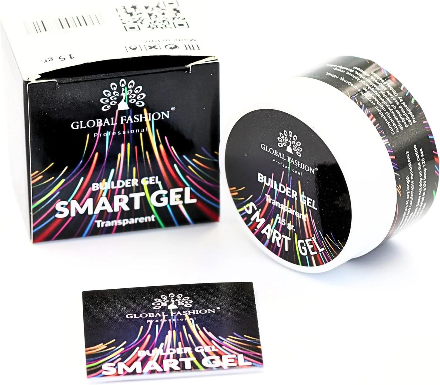 ژل بیلدر دو فاز حرفه ای گلوبال فشن برای مدلینگ ناخن، 15 گرم | (شفاف)