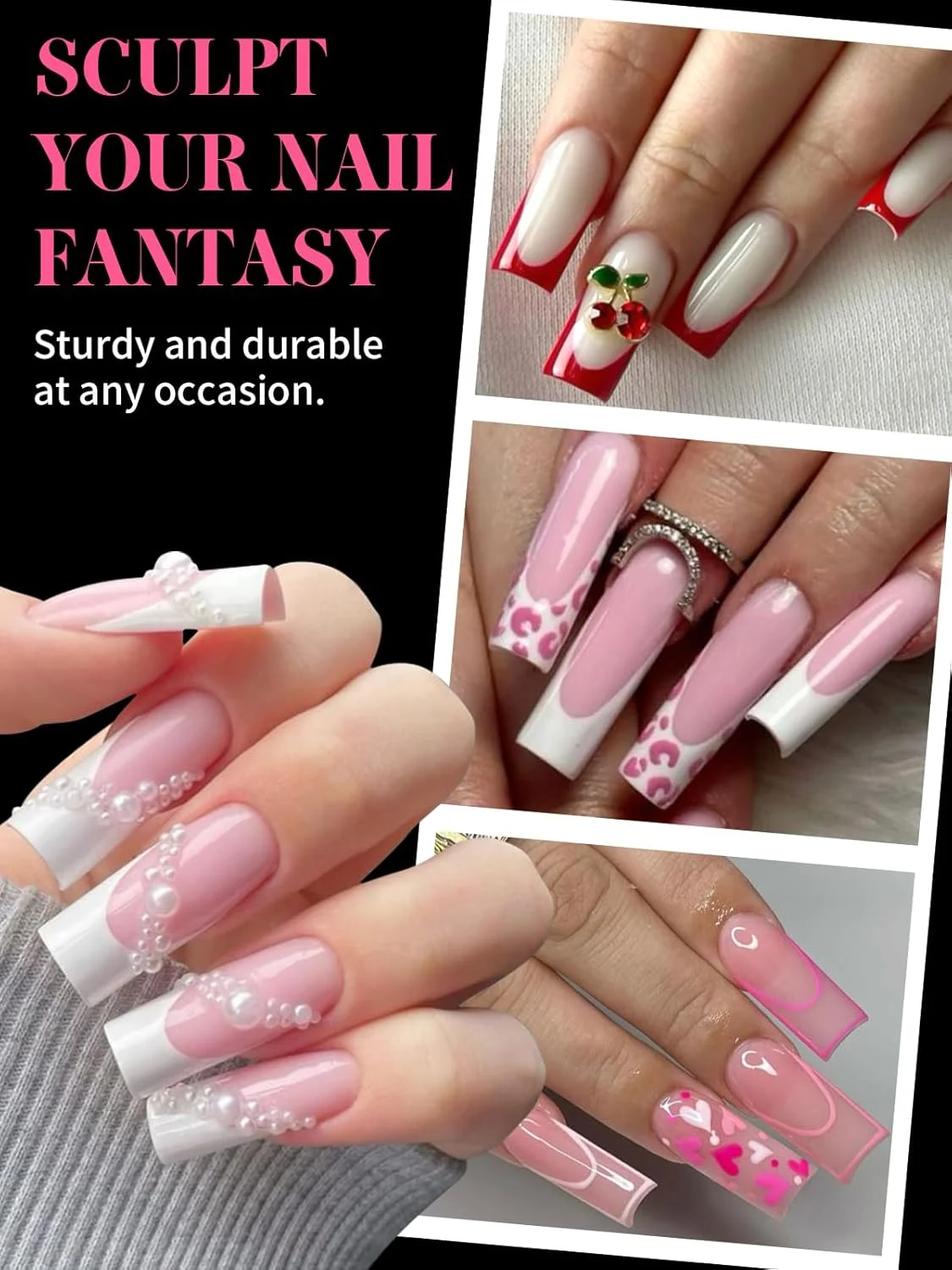 قالب های پلی ژل ناخن EBANKU، 150 عدد، قالب های دوگانه قابل استفاده مجدد برای ابزار اکستنشن ناخن اکریلیک بلند، مناسب برای مانیکور سالن خانگی، 15 سایز (مربع) قالب های پلی ژل ناخن EBANKU، 150 عدد، قالب های دوگانه قابل استفاده مجدد برای ابزار اکستنشن ناخن اکریلیک بلند، مناسب برای مانیکور سالن خانگی، 15 سایز (مربع)