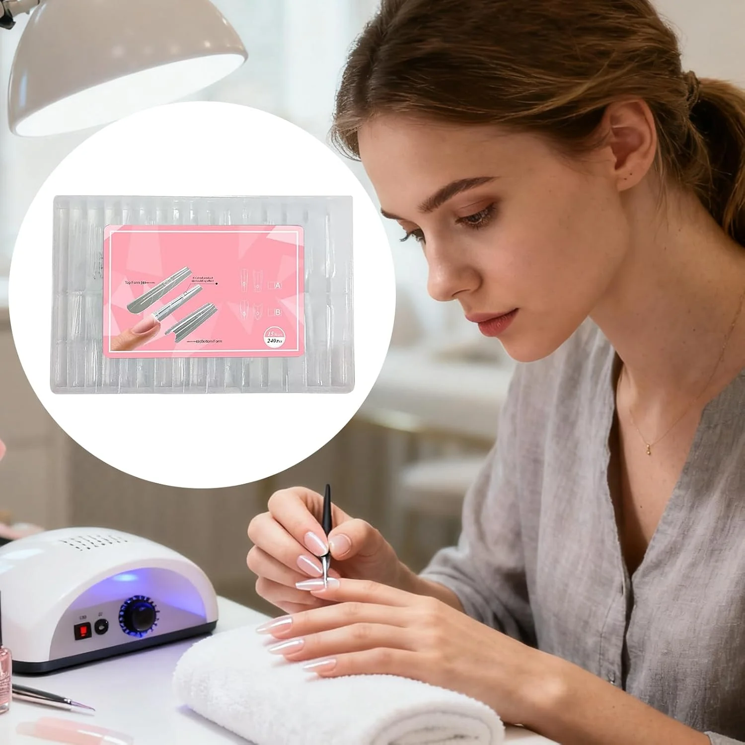 قالب های ناخن اکریلیک - قالب شفاف، مجموعه اکستنشن ناخن، برای زیبایی روزانه مانیکور، مد منزل، استایل شخصی سالن قالب های ناخن اکریلیک - قالب شفاف، مجموعه اکستنشن ناخن، برای زیبایی روزانه مانیکور، مد منزل، استایل شخصی سالن