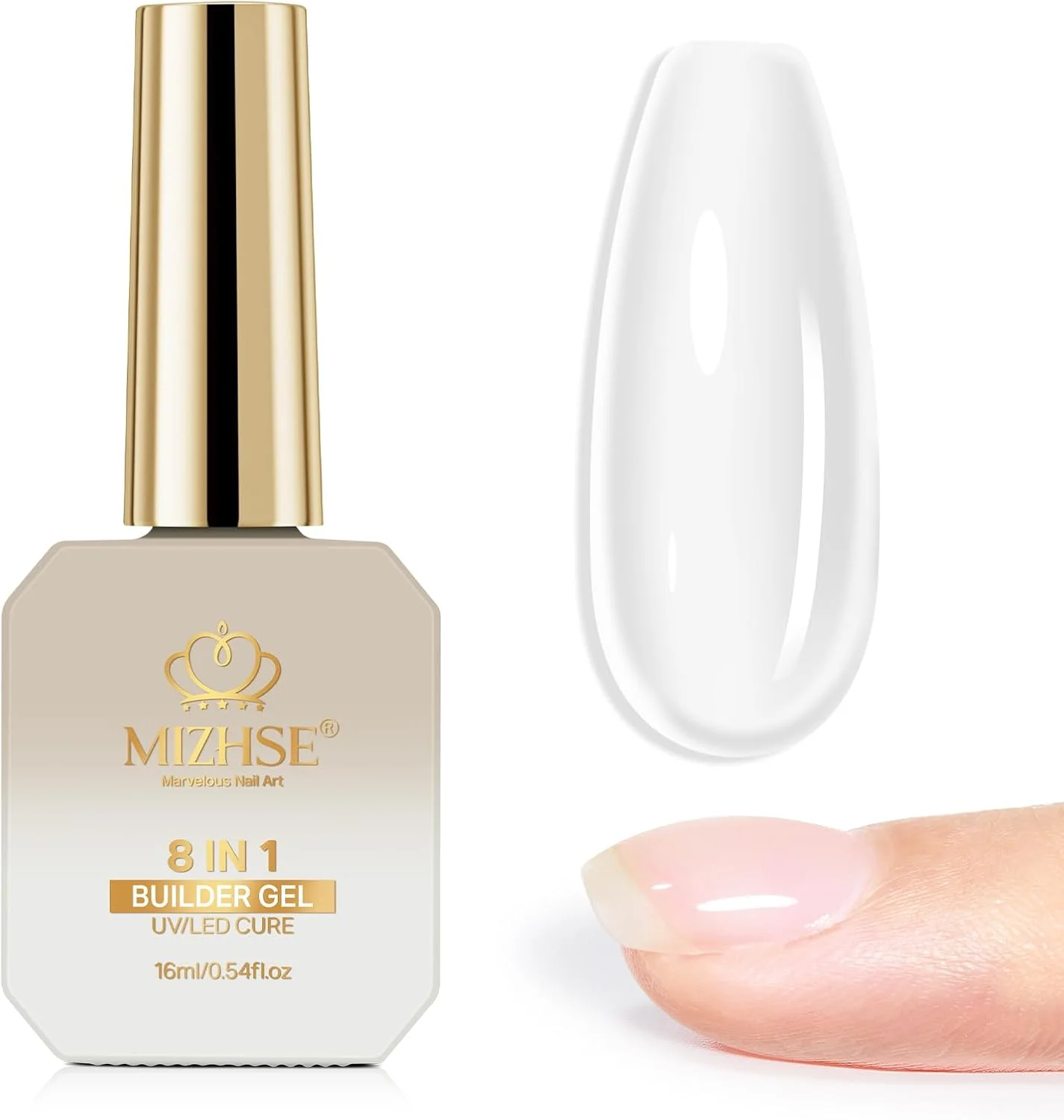 ژل بیلدر میزشه برای ناخن های ژلی، ژل بیلدر برای ناخن، ژل یو وی برای اکستنشن ناخن، لایه پایه، تقویت طراحی ناخن برای مبتدیان و مانیکورهای DIY، 16 میلی لیتر، شفاف ژل بیلدر میزشه برای ناخن های ژلی، ژل بیلدر برای ناخن، ژل یو وی برای اکستنشن ناخن، لایه پایه، تقویت طراحی ناخن برای مبتدیان و مانیکورهای DIY، 16 میلی لیتر، شفاف