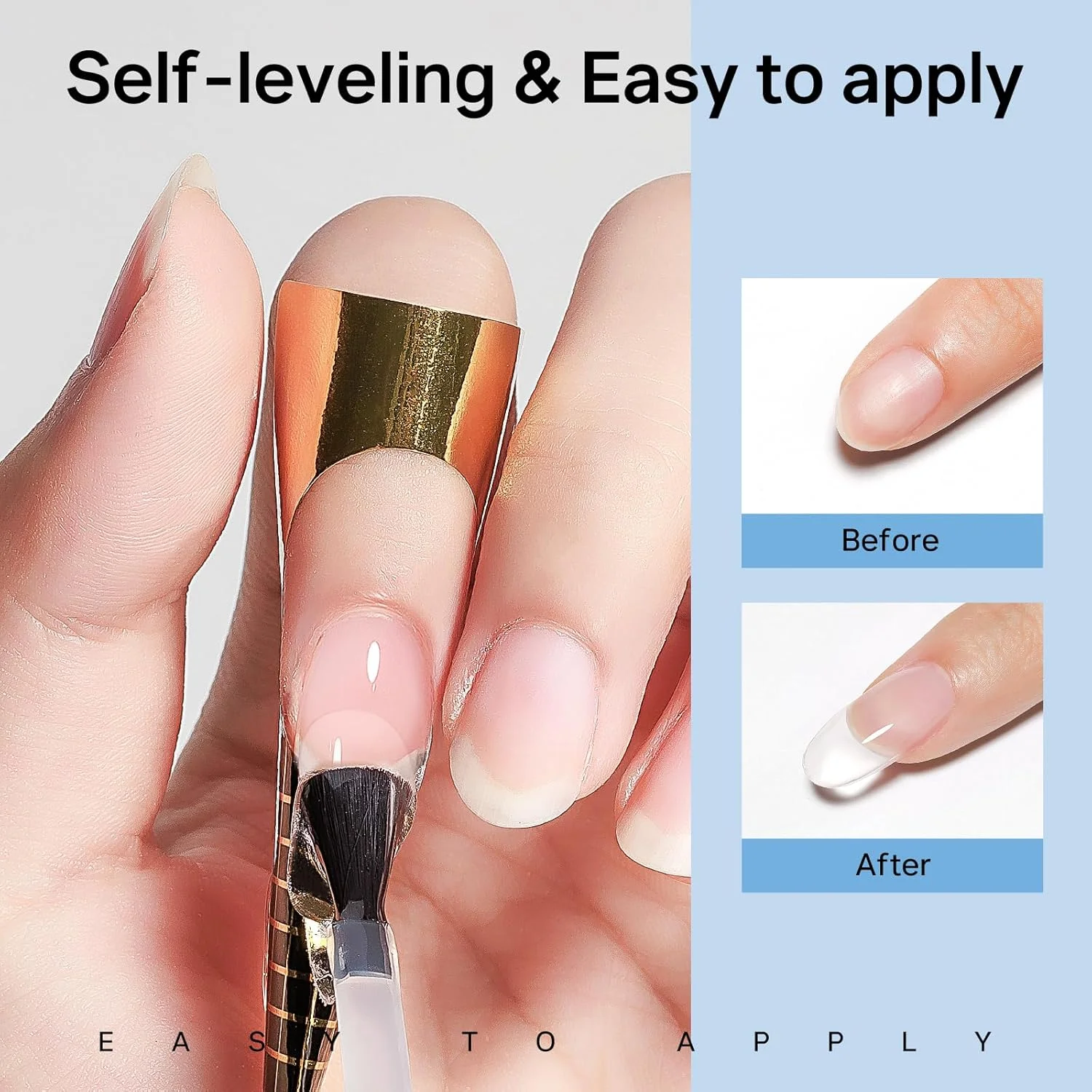 ژل بیلدر میزشه برای ناخن های ژلی، ژل بیلدر برای ناخن، ژل یو وی برای اکستنشن ناخن، لایه پایه، تقویت طراحی ناخن برای مبتدیان و مانیکورهای DIY، 16 میلی لیتر، شفاف