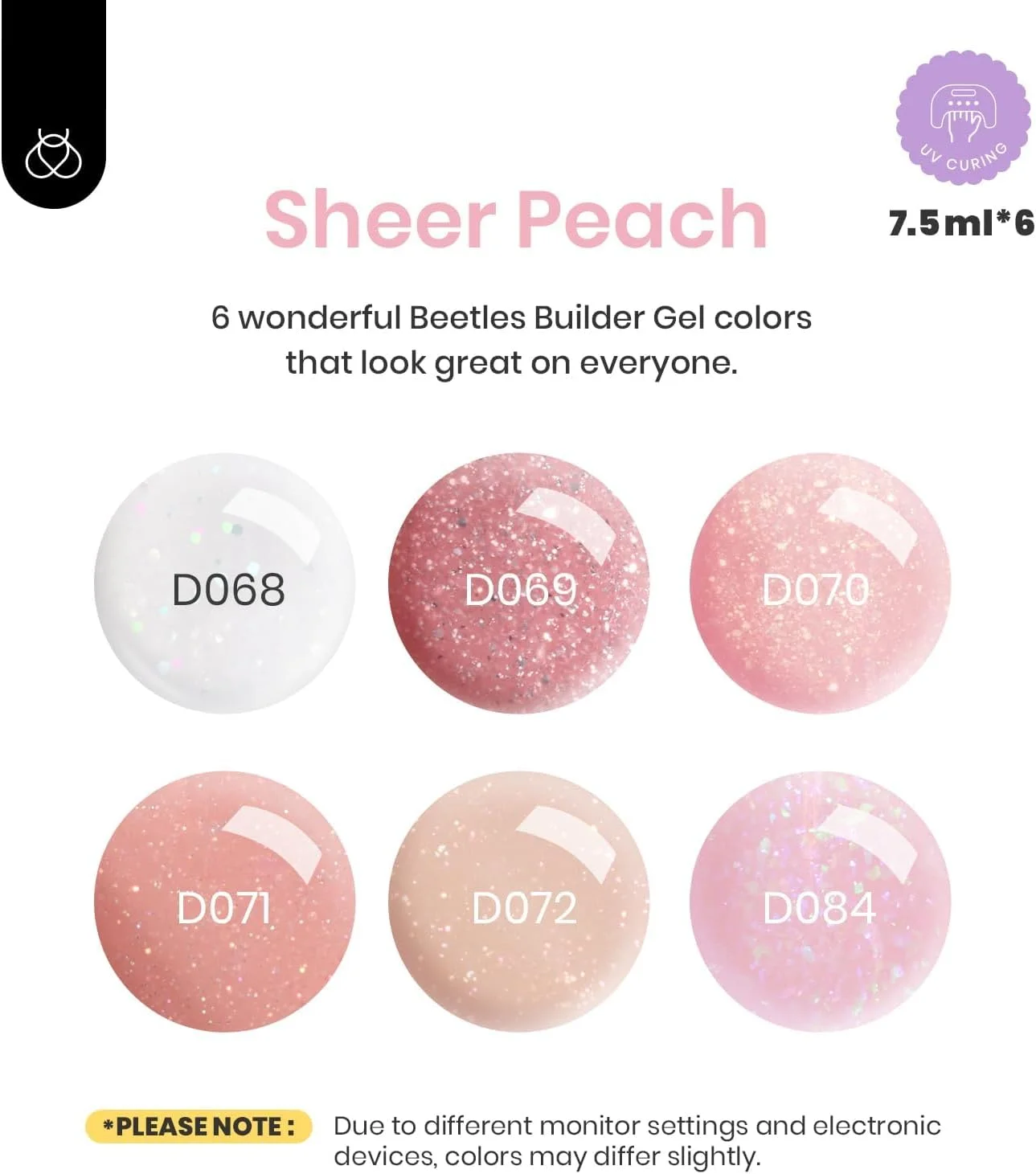 ژل بیلدر ناخن بیتلز، 6 رنگ 7 در 1 صورتی کالباسی اکلیلی بیلدر تقویت کننده ژل ست برای اپکس ناخن و اکستنشن ناخن طراحی ناخن رنگی ست هدیه زیبایی برای زنان ژل بیلدر ناخن بیتلز، 6 رنگ 7 در 1 صورتی کالباسی اکلیلی بیلدر تقویت کننده ژل ست برای اپکس ناخن و اکستنشن ناخن طراحی ناخن رنگی ست هدیه زیبایی برای زنان