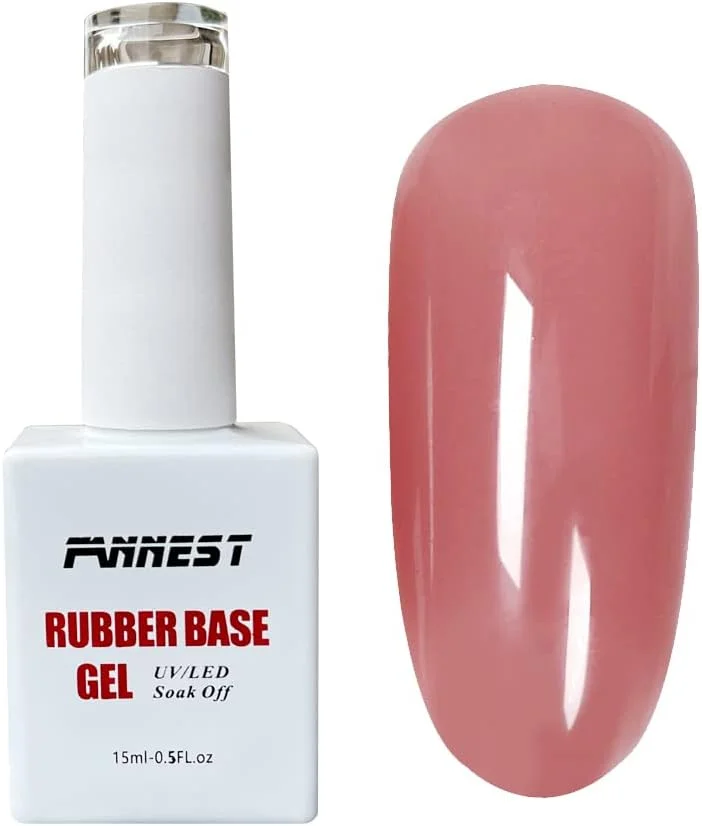 لاک ژل بیس رابر صورتی کالباسی - ژل بیلدر براش دار برای کاشت ناخن با بیس رابر الاستیک برای انعطاف پذیری - خشک شدن طبیعی با LED/UV لاک ژل بیس رابر صورتی کالباسی - ژل بیلدر براش دار برای کاشت ناخن با بیس رابر الاستیک برای انعطاف پذیری - خشک شدن طبیعی با LED/UV