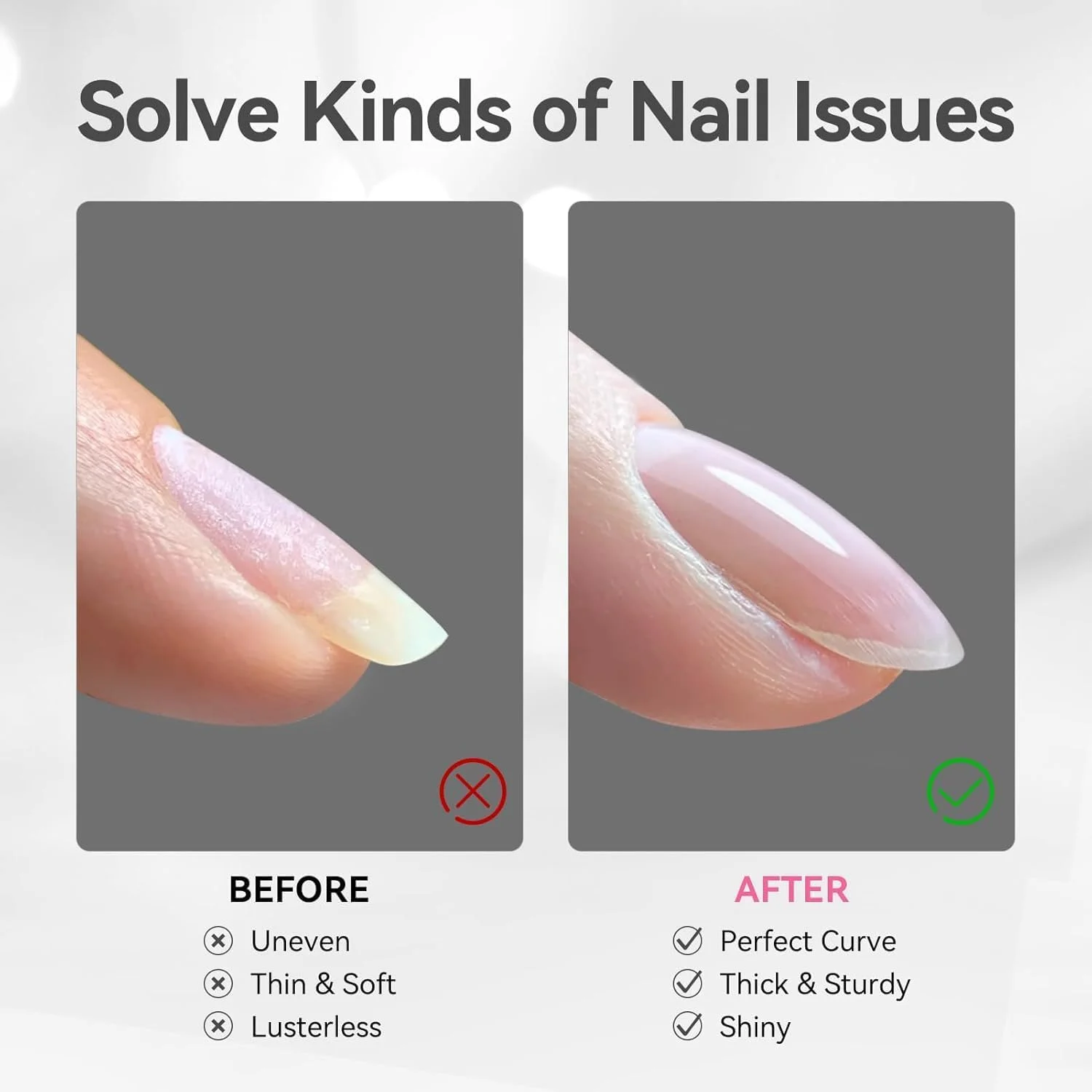 ژل ساخت ناخن ویشین UV - ژل سازنده 16 میلی لیتری 8 در 1 رنگ شفاف برای اکستنشن و مدلینگ ناخن، تقویت ناخن های شکسته، مانیکور، هنر ناخن UV/LED - H021