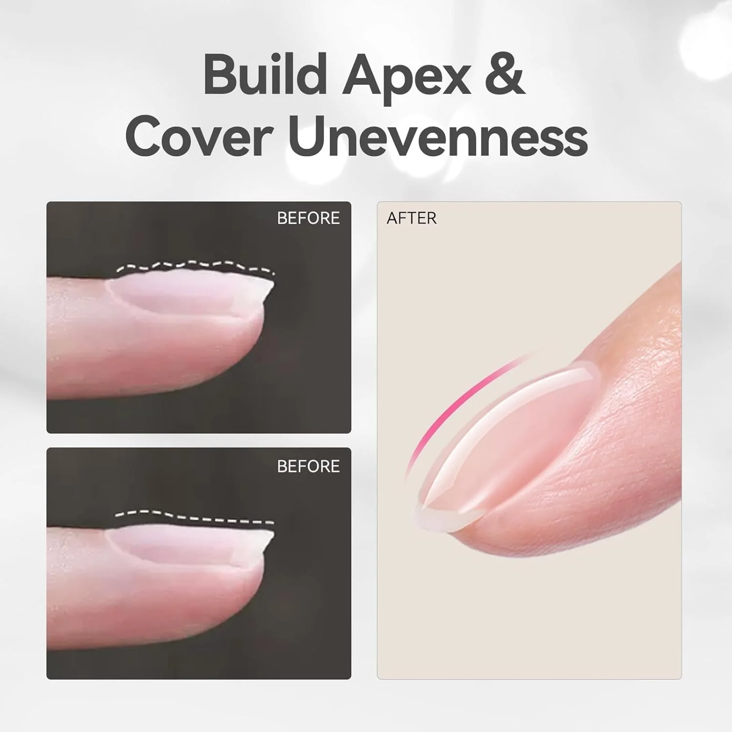 ژل ساخت ناخن ویشین UV - ژل سازنده 16 میلی لیتری 8 در 1 رنگ شفاف برای اکستنشن و مدلینگ ناخن، تقویت ناخن های شکسته، مانیکور، هنر ناخن UV/LED - H021