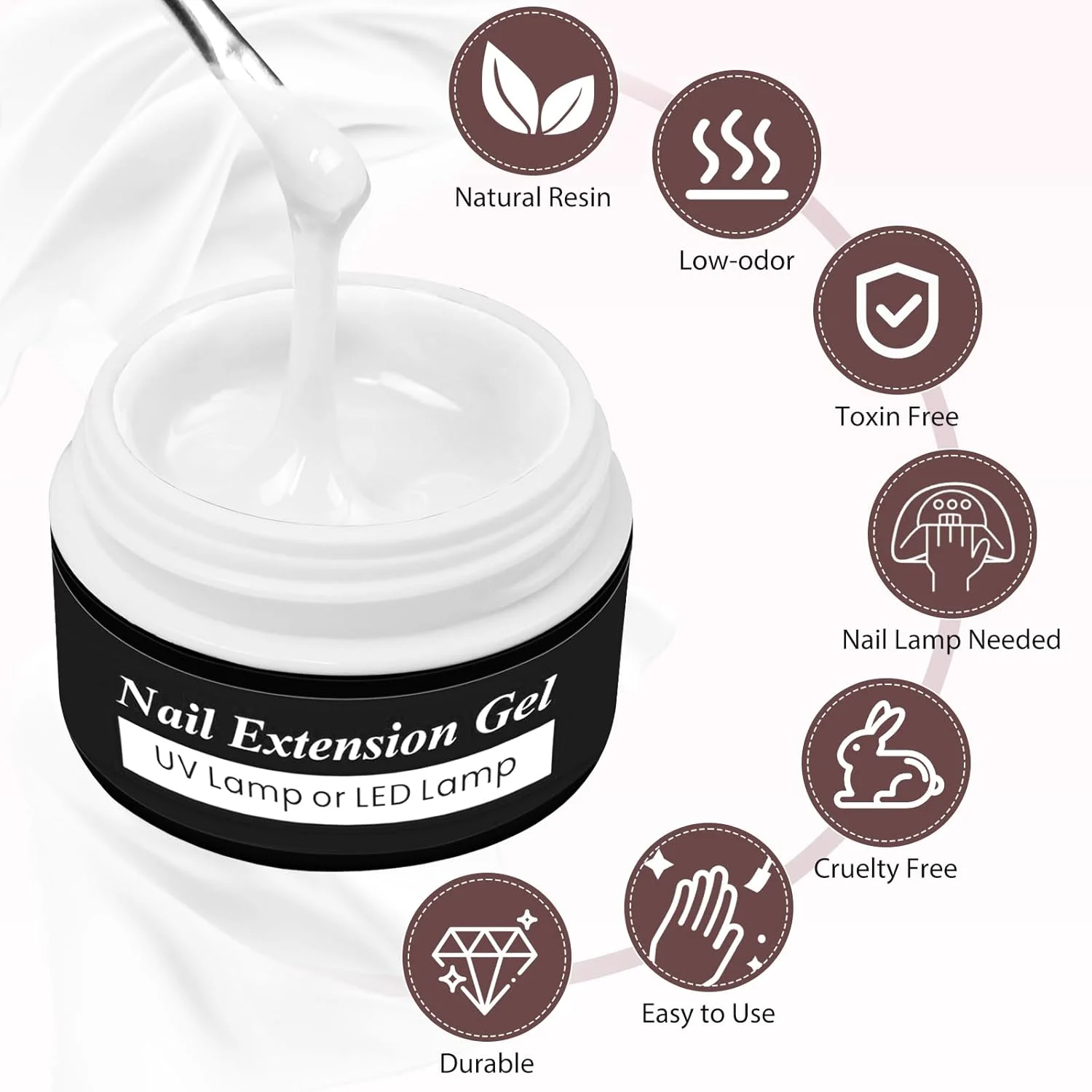 لاک ژل ناخن 15 میلی لیتری، لاک ژل UV، ژل بیلدر برای ناخن های ژلی، ژل اکریلیک برای ترمیم ناخن، تقویت کننده و افزایش طول برای سالن ناخن (سفید شیری) لاک ژل ناخن 15 میلی لیتری، لاک ژل UV، ژل بیلدر برای ناخن های ژلی، ژل اکریلیک برای ترمیم ناخن، تقویت کننده و افزایش طول برای سالن ناخن (سفید شیری)