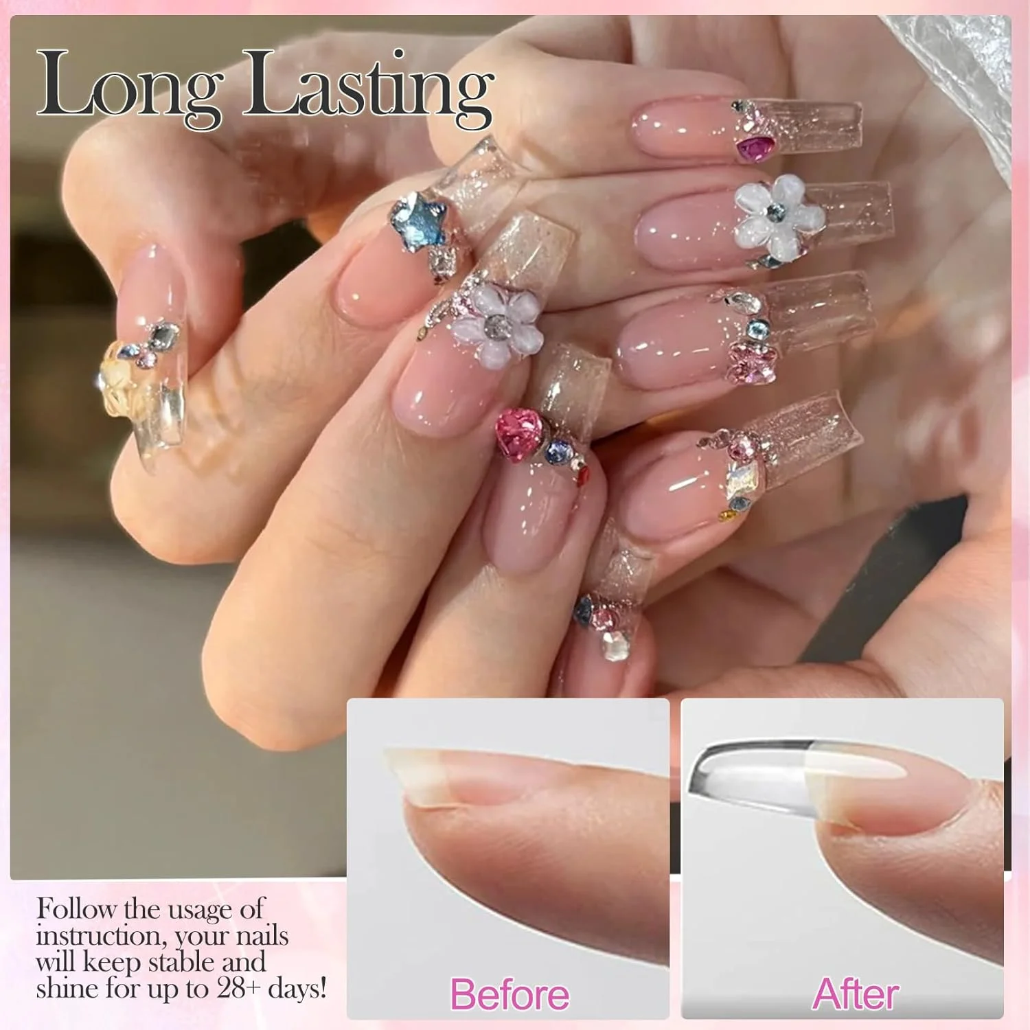 ژل حجم دهنده جامد برای ناخن - ژل مجسمه سازی سه بعدی غیر چسبنده، مناسب برای طراحی ناخن و کاشت در منزل، شفاف 15 گرم ژل حجم دهنده جامد برای ناخن - ژل مجسمه سازی سه بعدی غیر چسبنده، مناسب برای طراحی ناخن و کاشت در منزل، شفاف 15 گرم