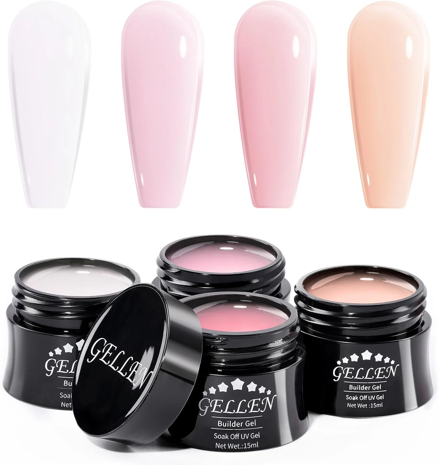 کیت ژل بیلدر Gellen - ژل اکستنشن ناخن رنگ های صورتی کالباسی، سفید، نارنجی روشن، کیت ژل ناخن ساز 4 رنگ، ژل سخت ناخن ساز 15 میلی لیتر کیت ژل بیلدر Gellen - ژل اکستنشن ناخن رنگ های صورتی کالباسی، سفید، نارنجی روشن، کیت ژل ناخن ساز 4 رنگ، ژل سخت ناخن ساز 15 میلی لیتر