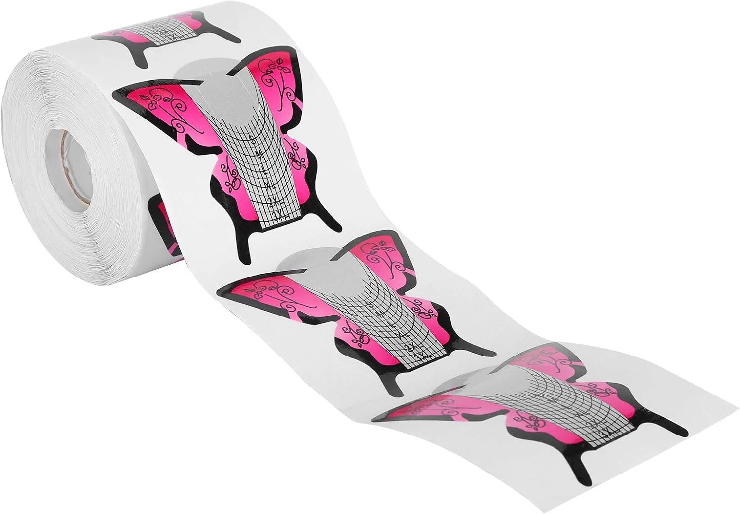 یک رول 300 عددی استیکر فرم ناخن خود چسب، فرم اکستنشن ناخن برای طراحی ناخن و کاشت ژل UV یک رول 300 عددی استیکر فرم ناخن خود چسب، فرم اکستنشن ناخن برای طراحی ناخن و کاشت ژل UV