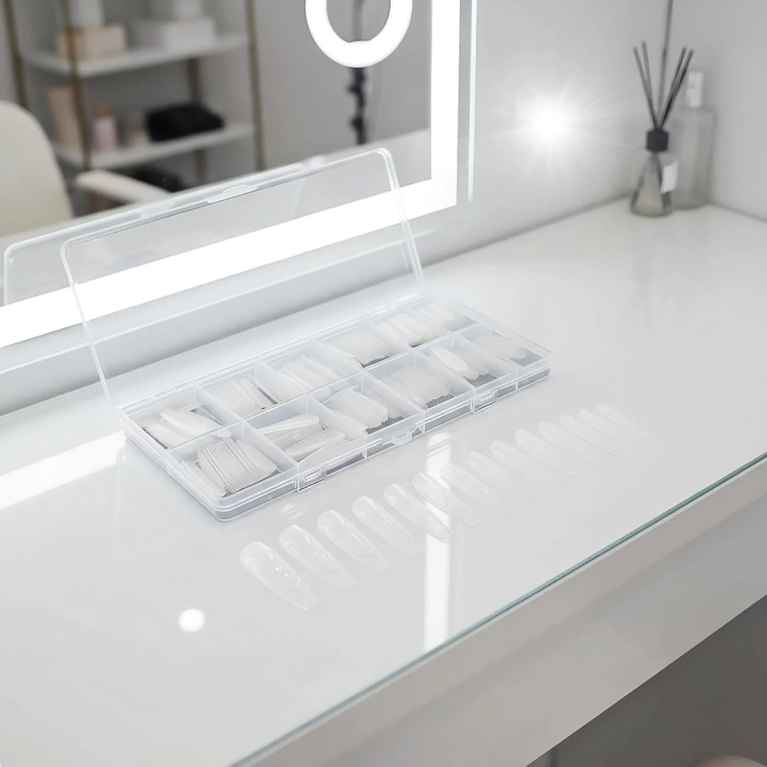 قالب های کاشت ناخن اکریلیک، 240 عدد تیپ های شفاف فشاری - ست اکستنشن ناخن، برای فرم دهی ناخن های اکریلیک مصنوعی مناسب برای خانم ها، انگشتان پا، استفاده خانگی، سالن های حرفه ای، زیبایی و مراقبت شخصی قالب های کاشت ناخن اکریلیک، 240 عدد تیپ های شفاف فشاری - ست اکستنشن ناخن، برای فرم دهی ناخن های اکریلیک مصنوعی مناسب برای خانم ها، انگشتان پا، استفاده خانگی، سالن های حرفه ای، زیبایی و مراقبت شخصی