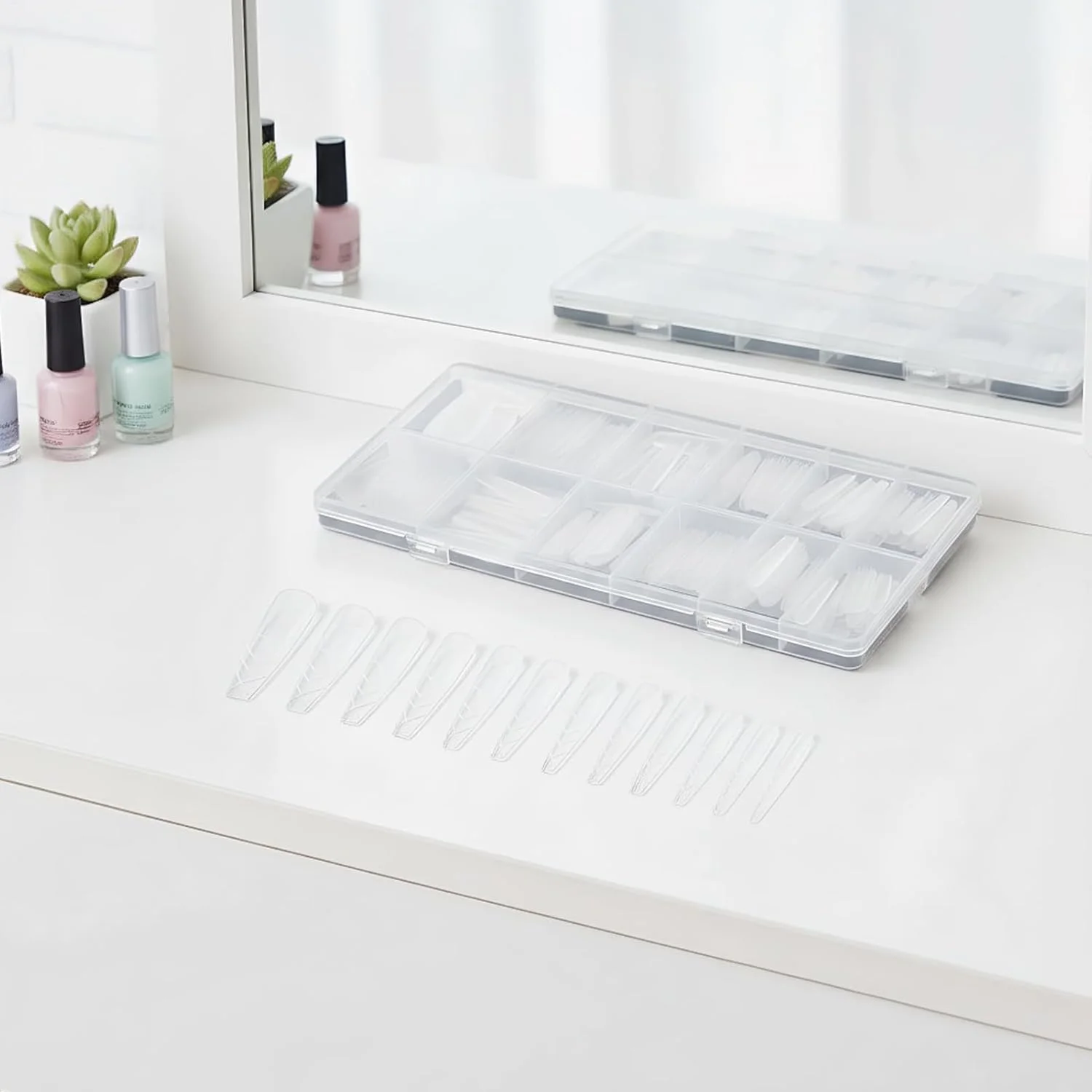 قالب های کاشت ناخن، 240 عدد قالب پرس ناخن شفاف | مناسب برای ژل | برای انگشتان دست و پا، مناسب استفاده خانگی، حرفه ای، زیبایی و مراقبت شخصی قالب های کاشت ناخن، 240 عدد قالب پرس ناخن شفاف | مناسب برای ژل | برای انگشتان دست و پا، مناسب استفاده خانگی، حرفه ای، زیبایی و مراقبت شخصی