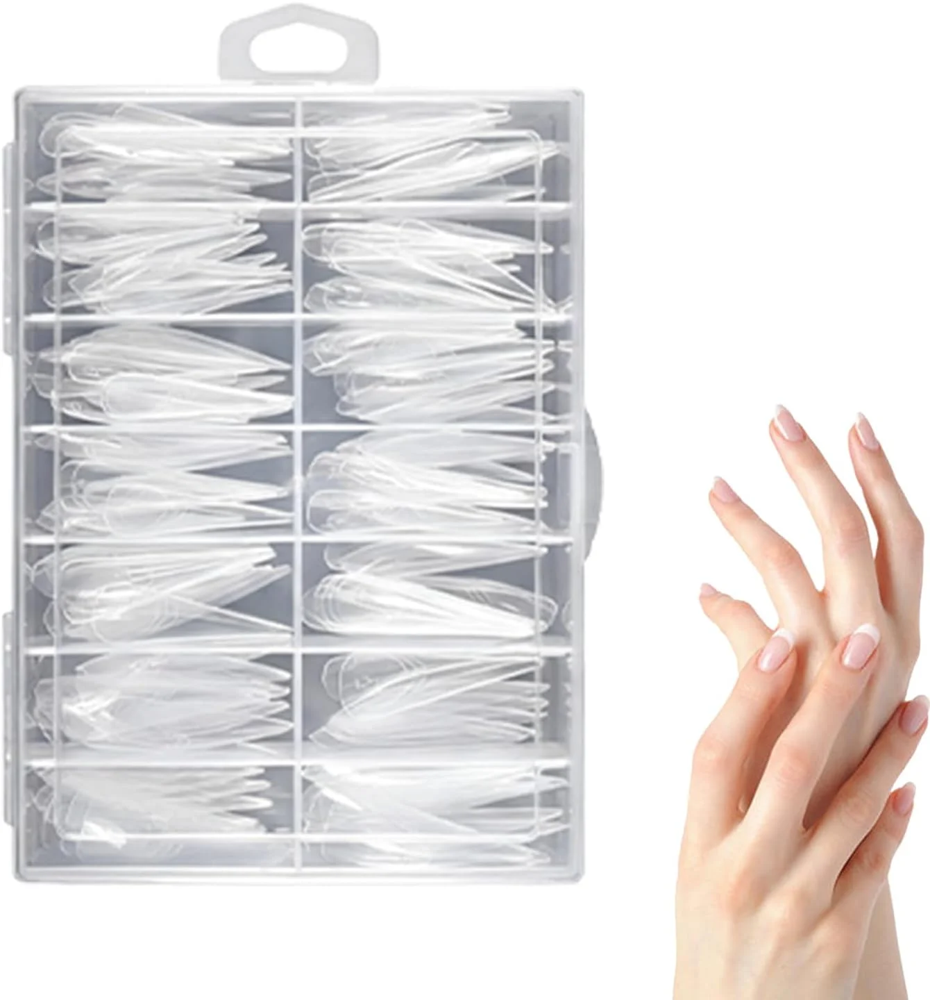 قالب های کاشت ناخن - مقاوم در برابر ترک خوردگی - قالب ناخن برای ناخن های عقابی - مناسب برای استفاده روزمره در منزل، سالن، مبتدیان، خانم ها و متخصصین قالب های کاشت ناخن - مقاوم در برابر ترک خوردگی - قالب ناخن برای ناخن های عقابی - مناسب برای استفاده روزمره در منزل، سالن، مبتدیان، خانم ها و متخصصین