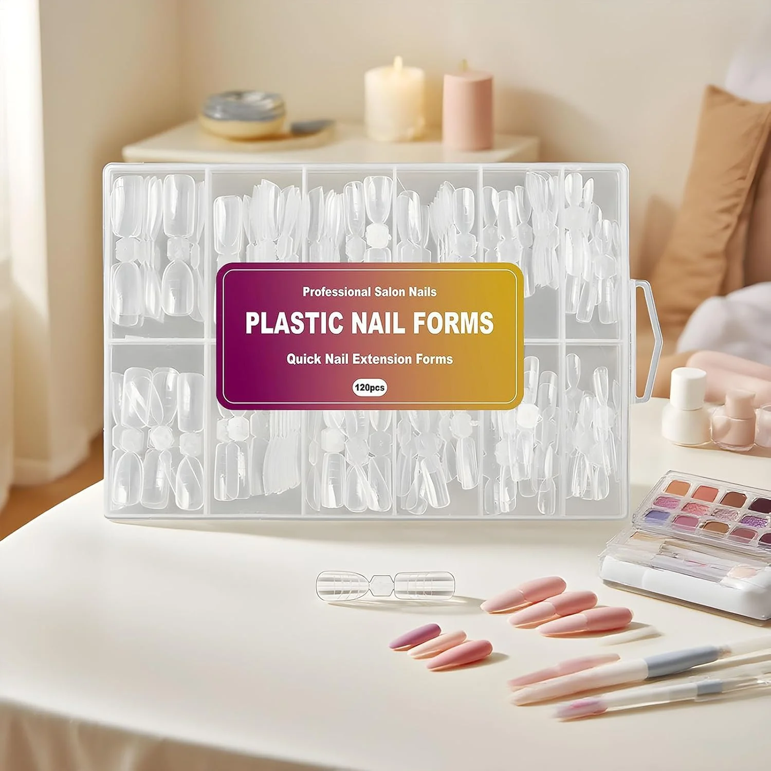 قالب های کاشت ناخن | قالب ژل کاشت ناخن دوتایی | 12 سایز مختلف، فرم شفاف و قابل استفاده مجدد برای طراحی ناخن قالب های کاشت ناخن | قالب ژل کاشت ناخن دوتایی | 12 سایز مختلف، فرم شفاف و قابل استفاده مجدد برای طراحی ناخن