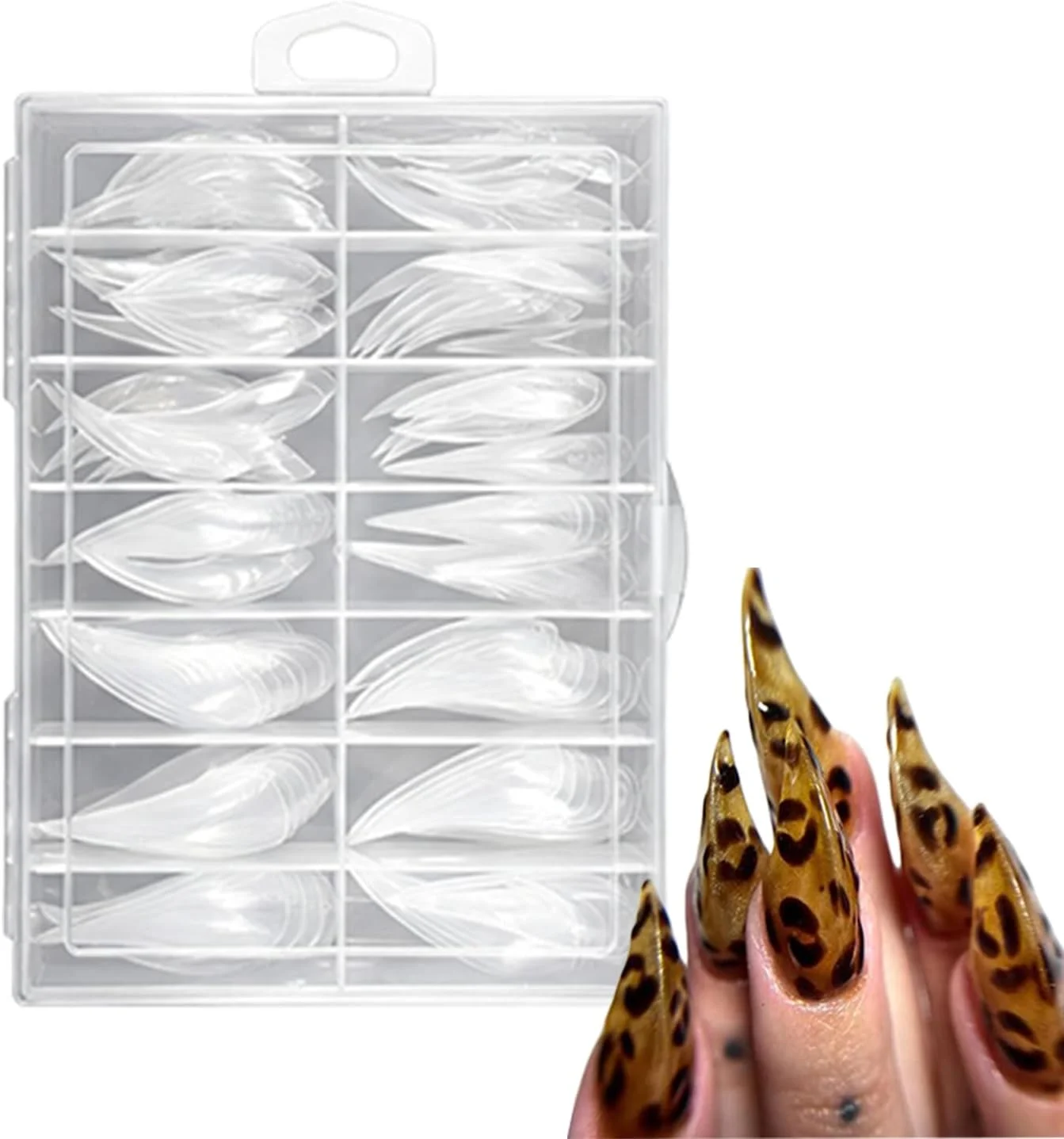 قالب های کاشت ناخن - با قابلیت ارتجاعی بالا، ضد ترک و متنوع | قالب ناخن برای ناخن های عقابی | مناسب برای افراد حرفه ای، مبتدی، مادر، دوست دختر، استفاده روزمره در منزل، سالن و استودیو قالب های کاشت ناخن - با قابلیت ارتجاعی بالا، ضد ترک و متنوع | قالب ناخن برای ناخن های عقابی | مناسب برای افراد حرفه ای، مبتدی، مادر، دوست دختر، استفاده روزمره در منزل، سالن و استودیو