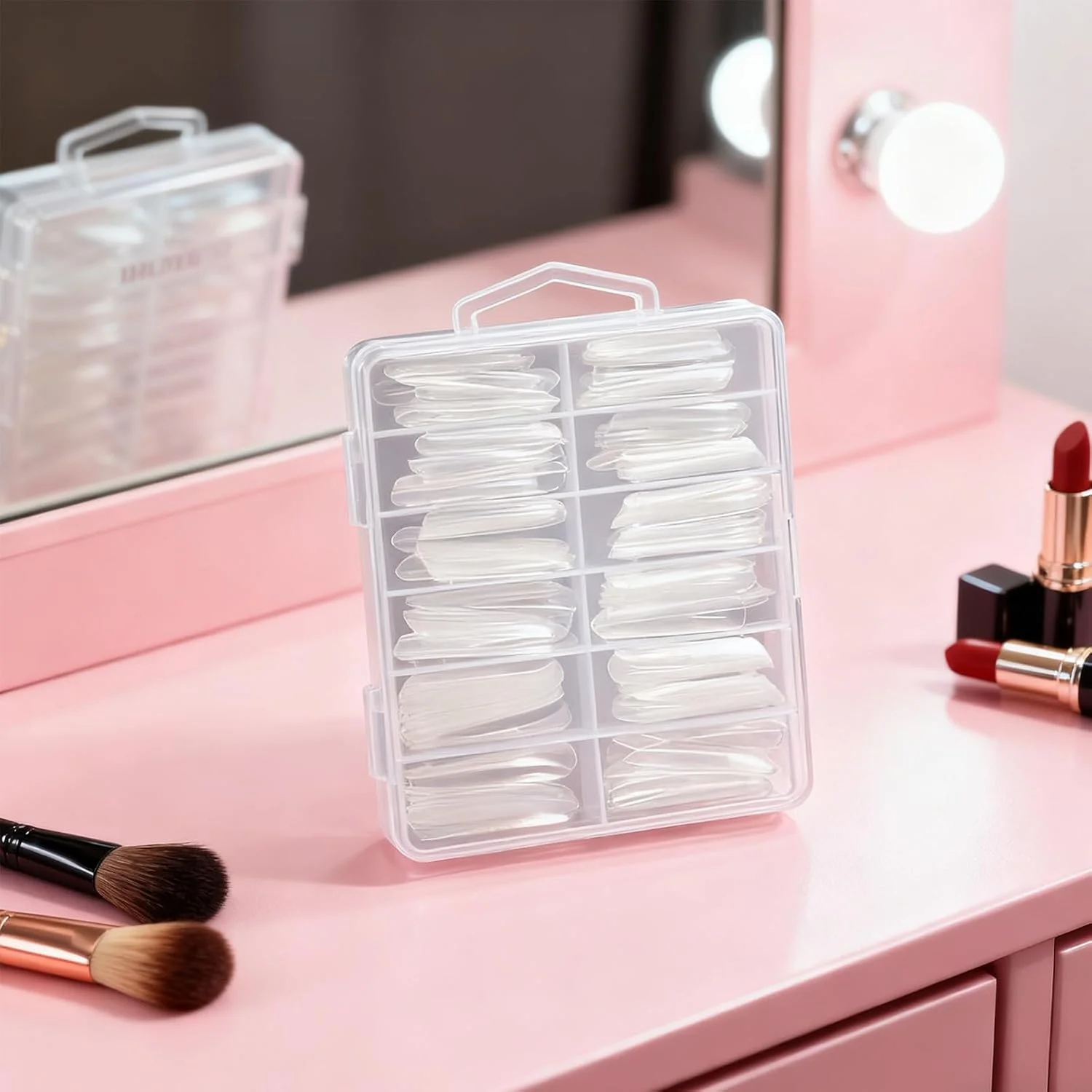 قالب های کاشت ناخن - با قابلیت ارتجاعی بالا و مقاوم در برابر ترک | قالب ناخن برای ناخن های عقابی، مناسب برای افراد حرفه ای، مبتدی، مادر، دوست دختر، استفاده روزمره در منزل، سالن و استودیو قالب های کاشت ناخن - با قابلیت ارتجاعی بالا و مقاوم در برابر ترک | قالب ناخن برای ناخن های عقابی، مناسب برای افراد حرفه ای، مبتدی، مادر، دوست دختر، استفاده روزمره در منزل، سالن و استودیو