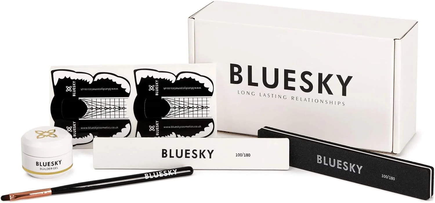 ست ژل بیلدر ناخن Bluesky، ست اکستنشن ناخن برای مبتدیان، ژل بیلدر شفاف 15 میلی لیتر، 50 عدد استیکر فرم ناخن، سوهان و بافر ناخن، برس اکستنشن ناخن ست ژل بیلدر ناخن Bluesky، ست اکستنشن ناخن برای مبتدیان، ژل بیلدر شفاف 15 میلی لیتر، 50 عدد استیکر فرم ناخن، سوهان و بافر ناخن، برس اکستنشن ناخن