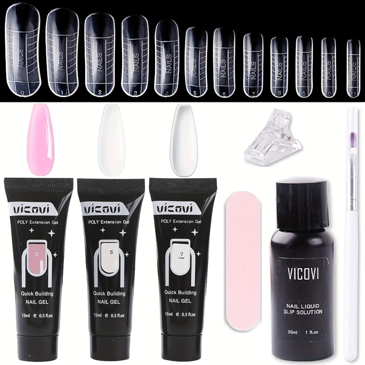 ست ژل پلی ناخن - ست ژل پلی ناخن 3 رنگ با قالب ناخن و محلول لغزنده، ست ژل پلی حرفه ای برای مبتدیان، ژل سازنده، ست ژل اکستنشن پلی ناخن ست ژل پلی ناخن - ست ژل پلی ناخن 3 رنگ با قالب ناخن و محلول لغزنده، ست ژل پلی حرفه ای برای مبتدیان، ژل سازنده، ست ژل اکستنشن پلی ناخن