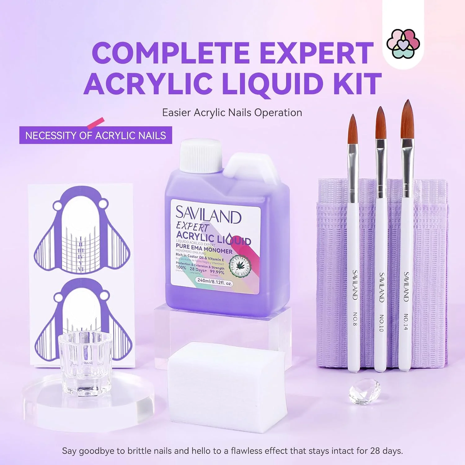 مایع لیکوئید کاشت ناخن آکریلیک 240ml ساویلند: مایع مونومر EMA خالص با عصاره گیاهی، مناسب برای اکستنشن ناخن، طراحی و قلم آکریلیک، ظرف دیپن دیش و زیرانداز میز ناخن، مناسب برای ناخن کاران حرفه ای مایع لیکوئید کاشت ناخن آکریلیک 240ml ساویلند: مایع مونومر EMA خالص با عصاره گیاهی، مناسب برای اکستنشن ناخن، طراحی و قلم آکریلیک، ظرف دیپن دیش و زیرانداز میز ناخن، مناسب برای ناخن کاران حرفه ای