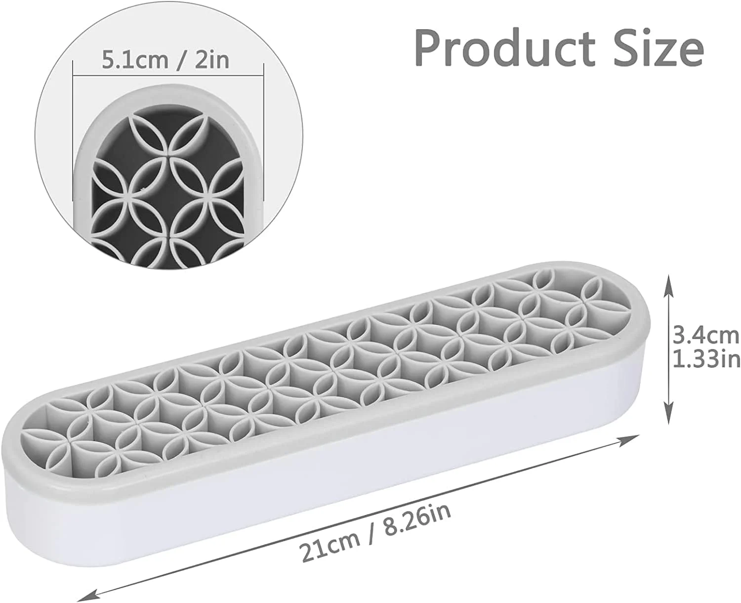 نگهدارنده برس آرایشی سیلیکونی SYOSI، سازمان دهنده چند منظوره ابزار آرایشی، استند نگهداری برس آرایش برای قلم های نقاشی، ناخن گیر، قلم های دریل، خط کش، ابزار خیاطی (خاکستری) نگهدارنده برس آرایشی سیلیکونی SYOSI، سازمان دهنده چند منظوره ابزار آرایشی، استند نگهداری برس آرایش برای قلم های نقاشی، ناخن گیر، قلم های دریل، خط کش، ابزار خیاطی (خاکستری)