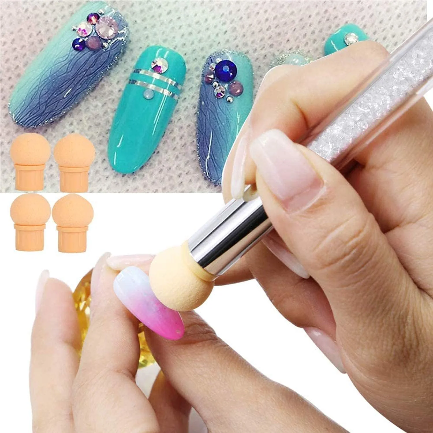 ست ۸ عددی قلم طراحی ناخن SYOSI با قلم های اسفنجی دو سر، ابزار حرفه ای طراحی ناخن DIY، برس های ناخن دسته چوبی ممتاز برای طرح های خلاقانه ناخن ست ۸ عددی قلم طراحی ناخن SYOSI با قلم های اسفنجی دو سر، ابزار حرفه ای طراحی ناخن DIY، برس های ناخن دسته چوبی ممتاز برای طرح های خلاقانه ناخن