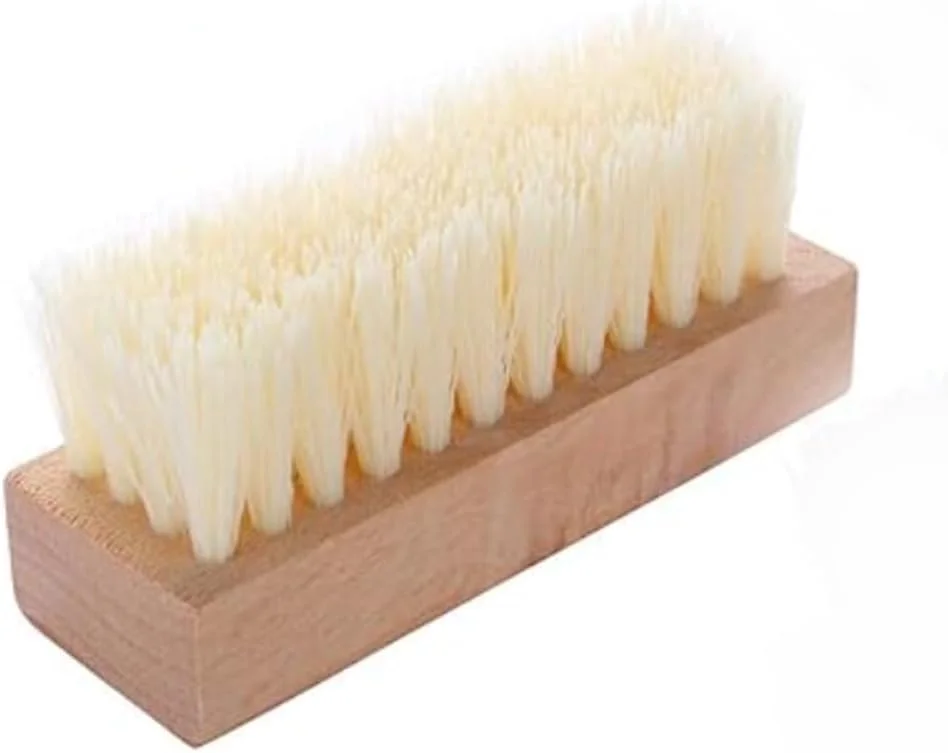 ست برس ناخن چوبی طبیعی، ابزار دستی ضد لغزش برای تمیز کردن ناخن های دست و پا، 4 تکه