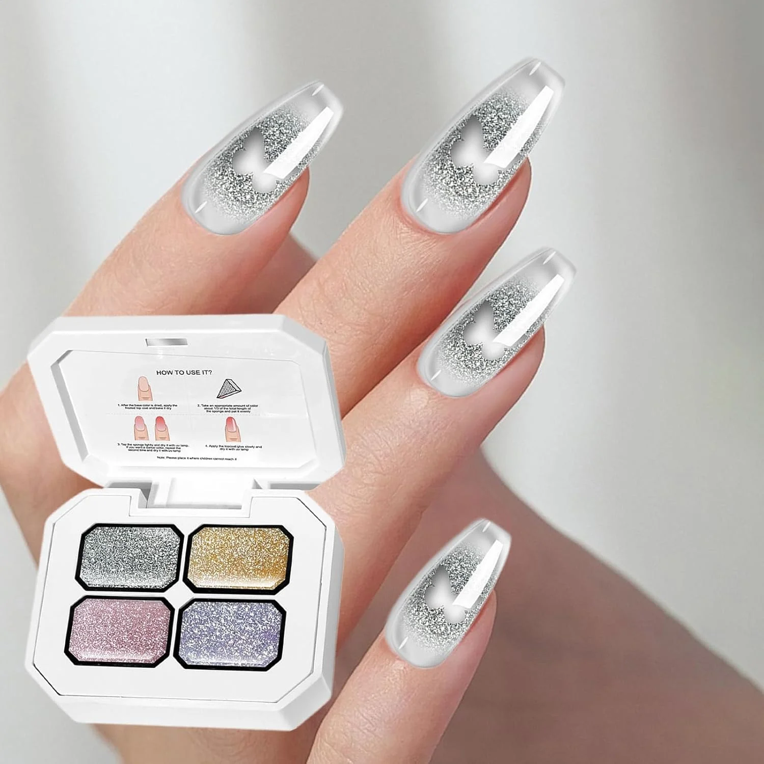 ست لاک ژل ناخن، پالت نقاشی ۴ رنگ با برس، کیت مانیکور بادوام برای طراحی ناخن گرادیانی، لاک ناخن با کیفیت سالن برای ساحل، مسافرت، عروسی (صورتی/بنفش/طلایی/نقره ای) ست لاک ژل ناخن، پالت نقاشی ۴ رنگ با برس، کیت مانیکور بادوام برای طراحی ناخن گرادیانی، لاک ناخن با کیفیت سالن برای ساحل، مسافرت، عروسی (صورتی/بنفش/طلایی/نقره ای)