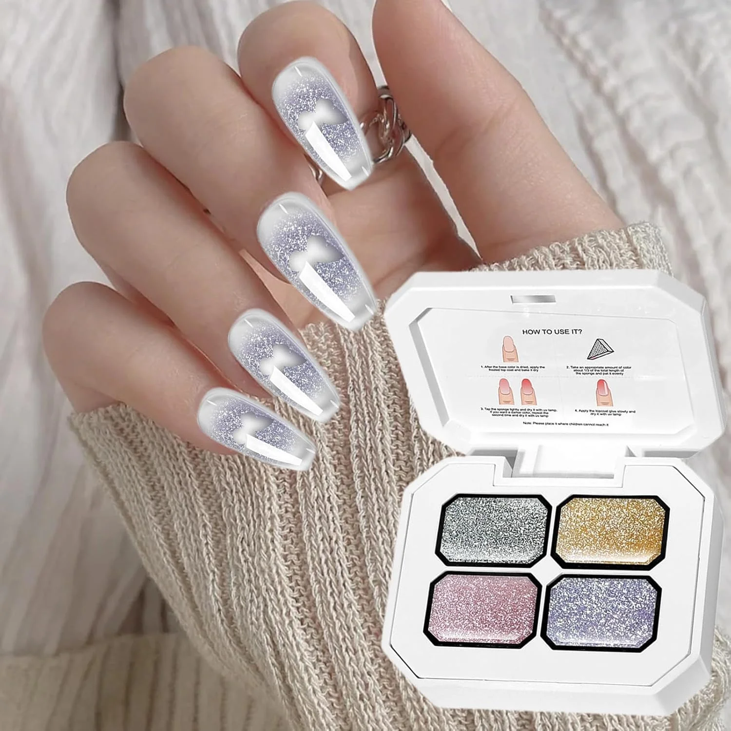 ست لاک ژل ناخن، پالت نقاشی ۴ رنگ با برس، کیت مانیکور بادوام برای طراحی ناخن گرادیانی، لاک ناخن با کیفیت سالن برای ساحل، مسافرت، عروسی (صورتی/بنفش/طلایی/نقره ای) ست لاک ژل ناخن، پالت نقاشی ۴ رنگ با برس، کیت مانیکور بادوام برای طراحی ناخن گرادیانی، لاک ناخن با کیفیت سالن برای ساحل، مسافرت، عروسی (صورتی/بنفش/طلایی/نقره ای)