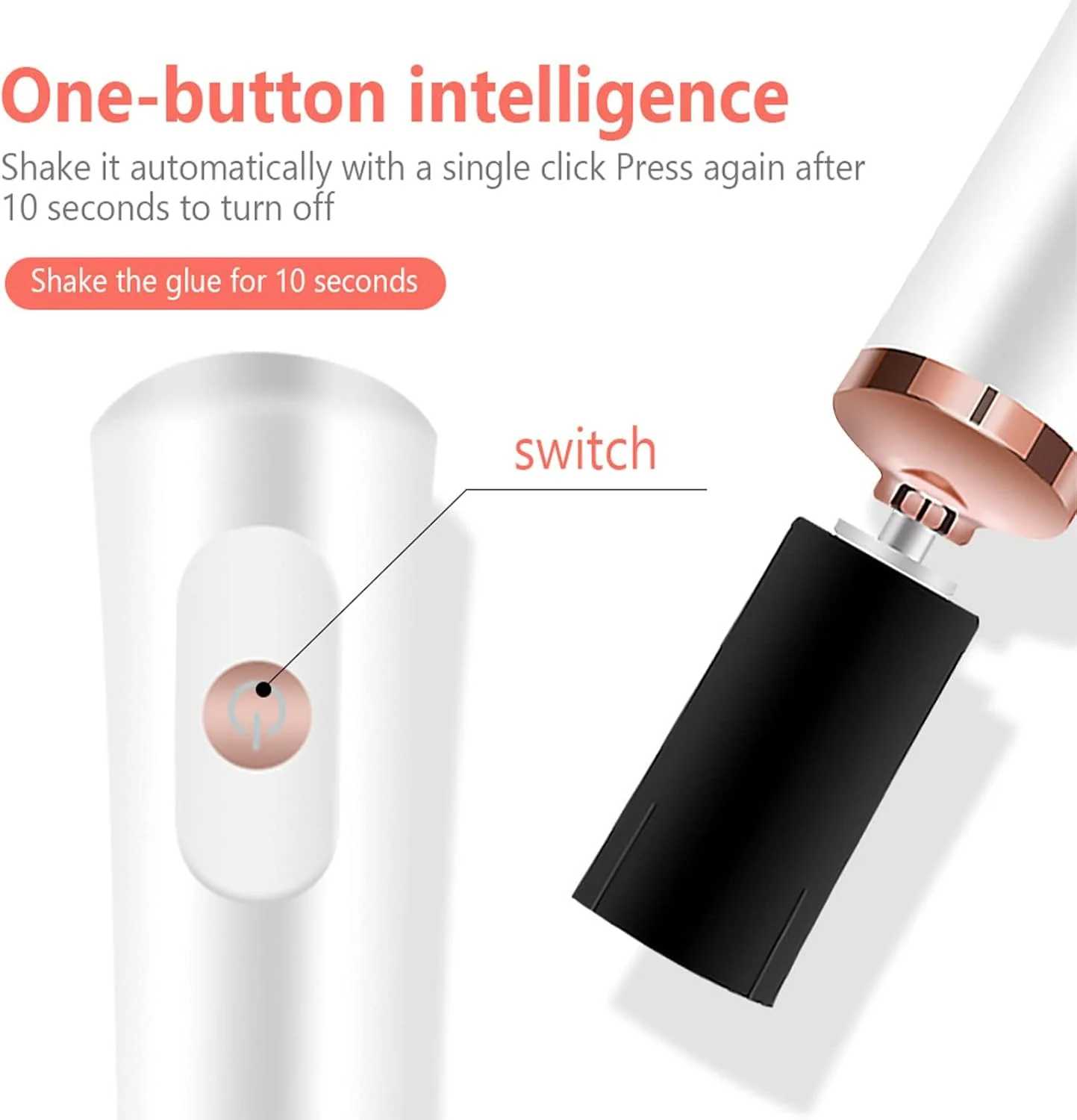 میکسر چسب مژه TERRIFI، میکسر برقی قابل حمل چسب مژه، میکسر لاک ناخن با 2 اتصال دهنده و 6 سایز کالیبر، مخلوط کن مایع برای چسب مژه و لاک ناخن میکسر چسب مژه TERRIFI، میکسر برقی قابل حمل چسب مژه، میکسر لاک ناخن با 2 اتصال دهنده و 6 سایز کالیبر، مخلوط کن مایع برای چسب مژه و لاک ناخن