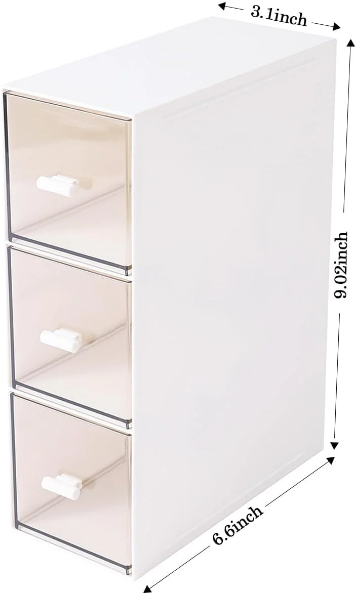 ارگانایزر پلاستیکی ۳ کشو TERRIFI برای نگهداری لوازم آرایشی، ارگانایزر میز، ارگانایزر آرایش برای لاک ناخن، رژ لب، برس ها، جواهرات، مراقبت از پوست، جعبه های نظم دهنده حمام (سفید) ارگانایزر پلاستیکی ۳ کشو TERRIFI برای نگهداری لوازم آرایشی، ارگانایزر میز، ارگانایزر آرایش برای لاک ناخن، رژ لب، برس ها، جواهرات، مراقبت از پوست، جعبه های نظم دهنده حمام (سفید)