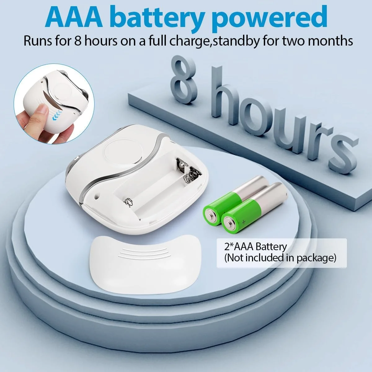 ناخن گیر برقی اتوماتیک، ناخن گیر برقی تک دکمه ای با محفظه نگهداری ناخن و برس، استفاده آسان برای بزرگسالان، سالمندان، کودکان و افراد با دستان ضعیف (بدون باتری)