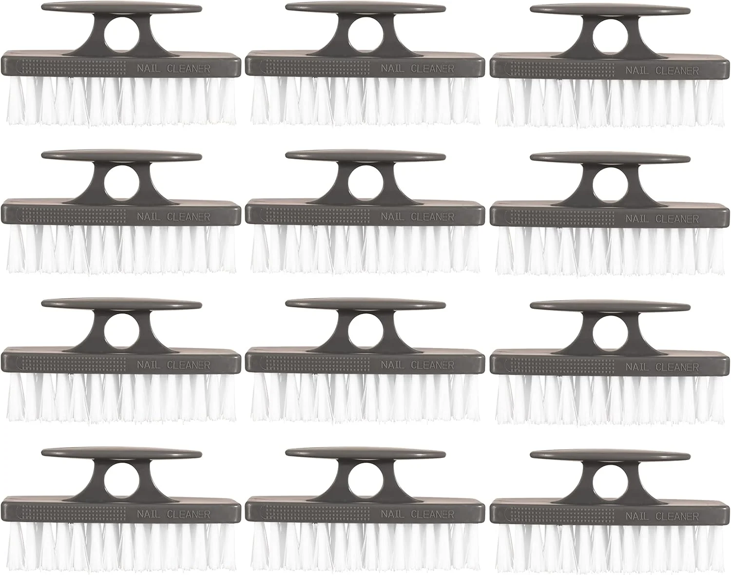 مجموعه برس ناخن سوپریو (بسته 12 عددی)، برس تمیز کننده با دسته، برس بادوام برای تمیز کردن انگشتان پا، ناخن ها، برس دستی برای تمیز کردن تمام سطوح، برس سفت و سخت با موهای زبر، استفاده آسان