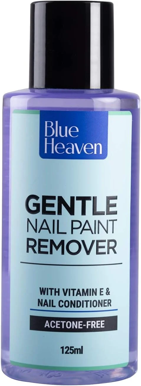 محلول پاک کننده ملایم لاک ناخن بلو هاون، غنی شده با ویتامین E و نرم کننده ناخن، بدون استون، 125 میلی لیتر