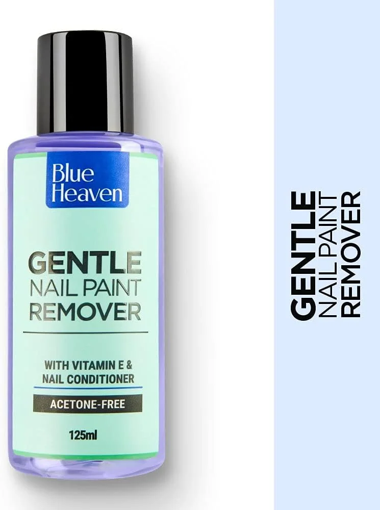 محلول پاک کننده ملایم لاک ناخن بلو هاون، غنی شده با ویتامین E و نرم کننده ناخن، بدون استون، 125 میلی لیتر