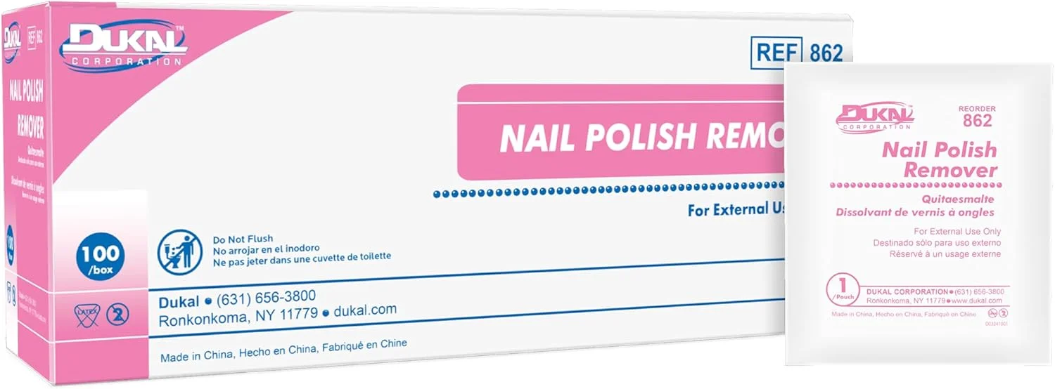 پدهای لاک پاک کن دوکال. بسته 100 عددی پد پاک کننده بدون استون. پدهای اشباع شده 2 لایه. پدهای پاک کننده. دستمال مرطوب ناخن. پدهای پاک کننده ژل ناخن. بسته بندی جداگانه، 862