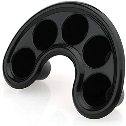 کاسه خیساندن ناخن، سینی خیساندن ژل اکریلیک، کاسه مانیکور برای نوک طراحی ناخن، کاسه پاک کننده لاک ناخن برای استون، پاک کننده لاک ژل - مشکی