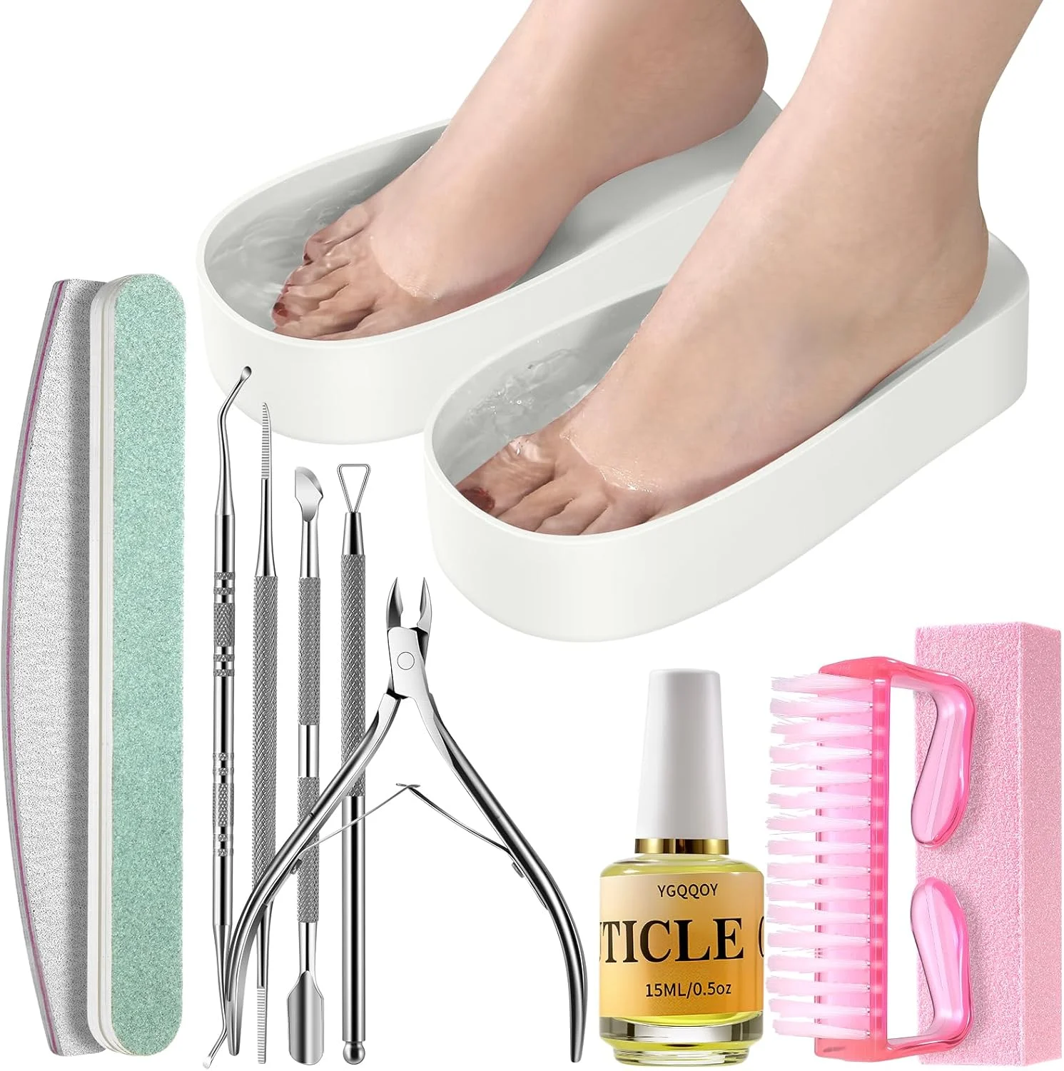 کاسه خیساندن ناخن پا، کاسه خیساندن استون، سینی خیساندن پا، کاسه ریموور لاک ژل، کاسه پدیکور پا، ست ابزار پدیکور
