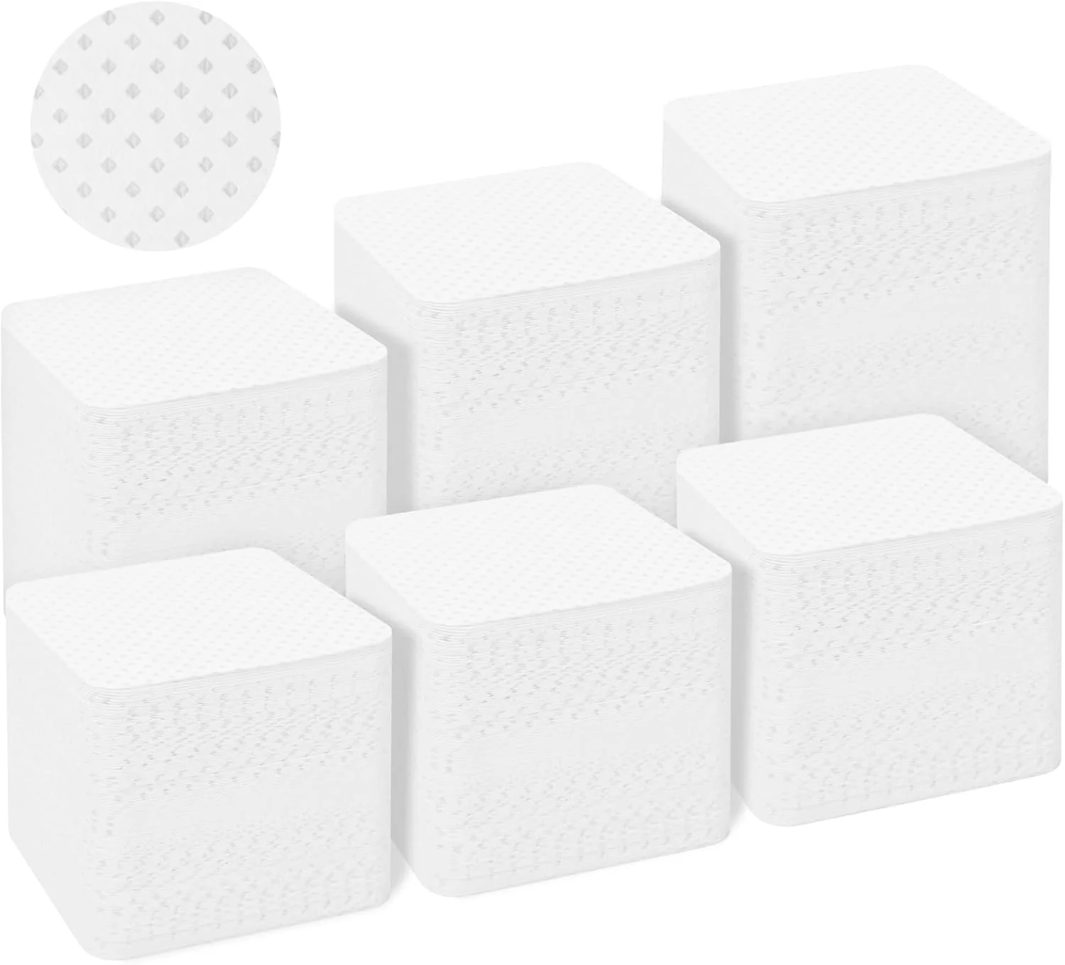 پد لاک پاک کن، پد بدون پرز 540 عددی، پد بسیار جاذب و نرم برای پاک کردن لاک ناخن و اکستنشن مژه (پدهای خشک)