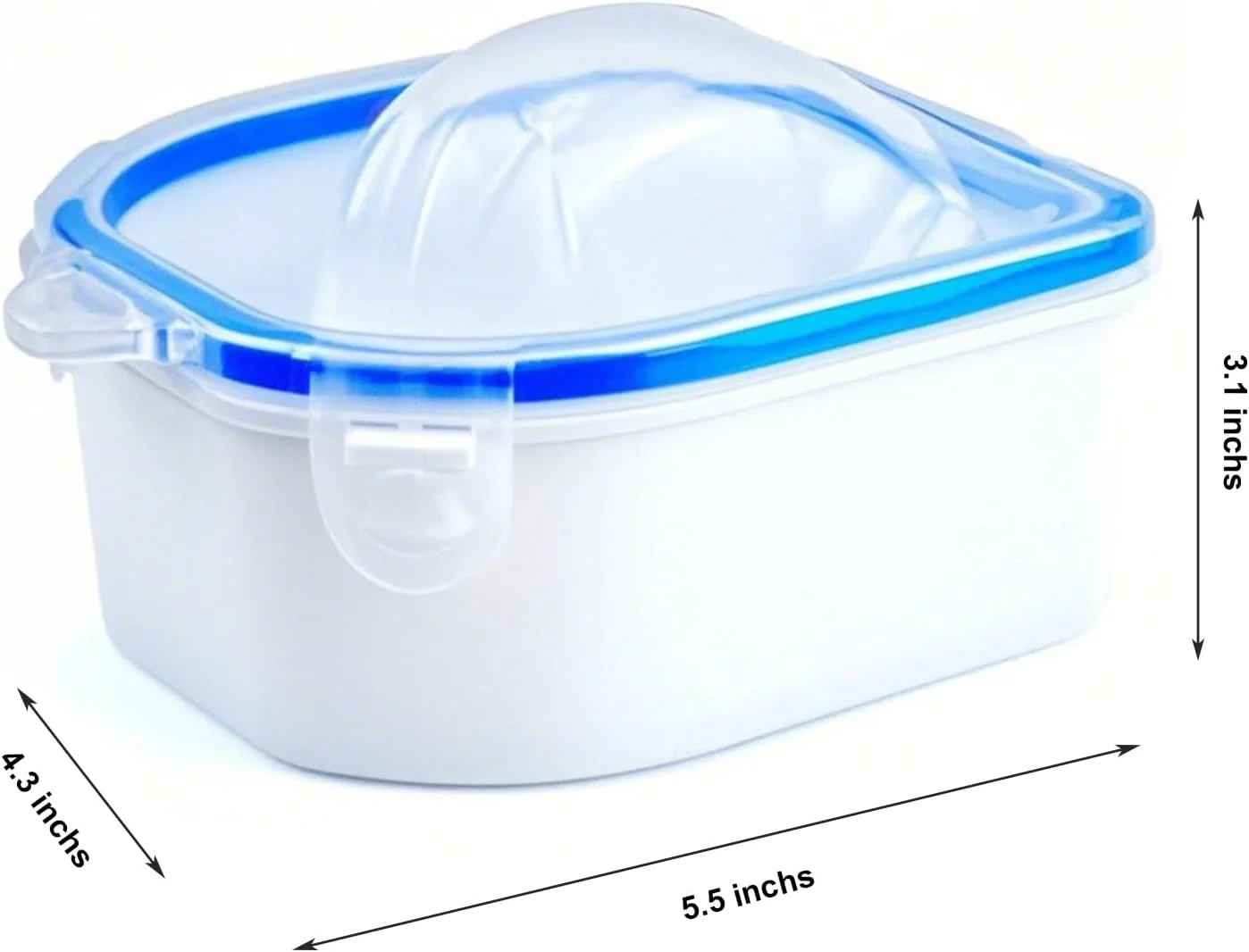 کاسه خیساندن ناخن مقاوم در برابر استون، کاسه برداشتن لاک ناخن برای ریموور ناخن های اکریلیک، کاسه مانیکور برای خانه و سالن