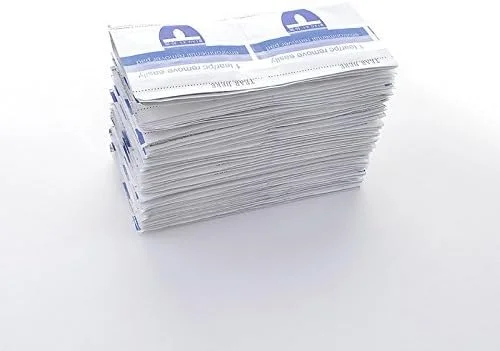 پد فویل دار لاک پاک کن ژلی 50/100 عددی، پاک کننده لاک ناخن، مناسب مانیکور (100 عدد)