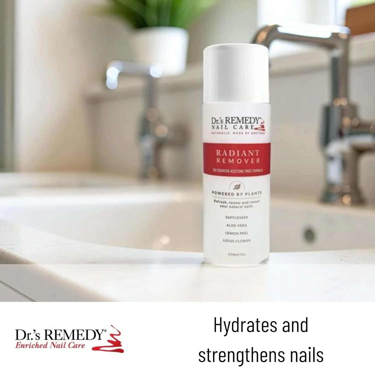 محلول پاک کننده لاک ناخن ارگانیک دکتر رمدی - تقویت کننده طبیعی و گیاهی برای ناخن ها و کوتیکول ها، غیر سمی، مرطوب کننده و آبرسان، بدون ایجاد حساسیت